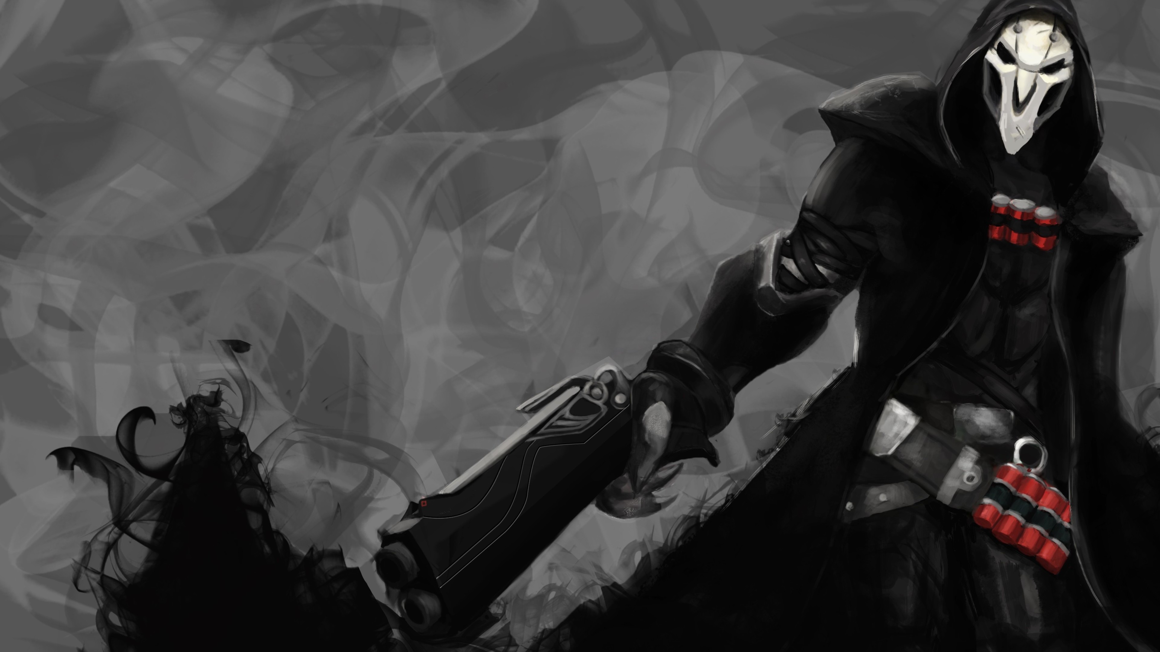 Overwatch, Reaper, poster, 4K, HD Wallpaper