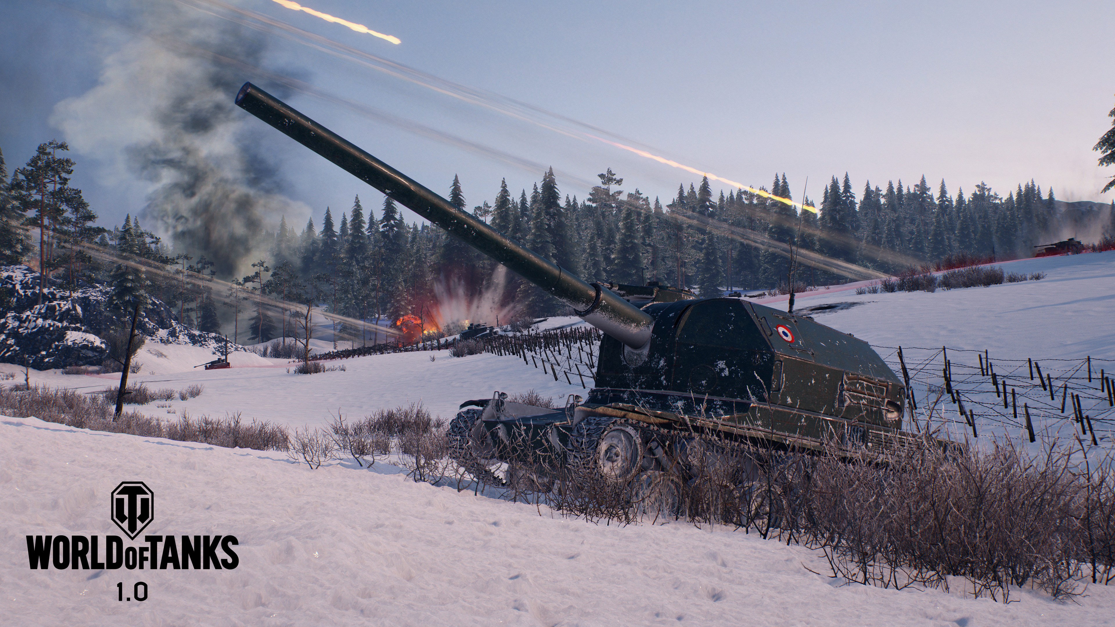 World of Tanks 1.0, Mannerheim Line, Bat-Chat, 4K, HD Wallpaper