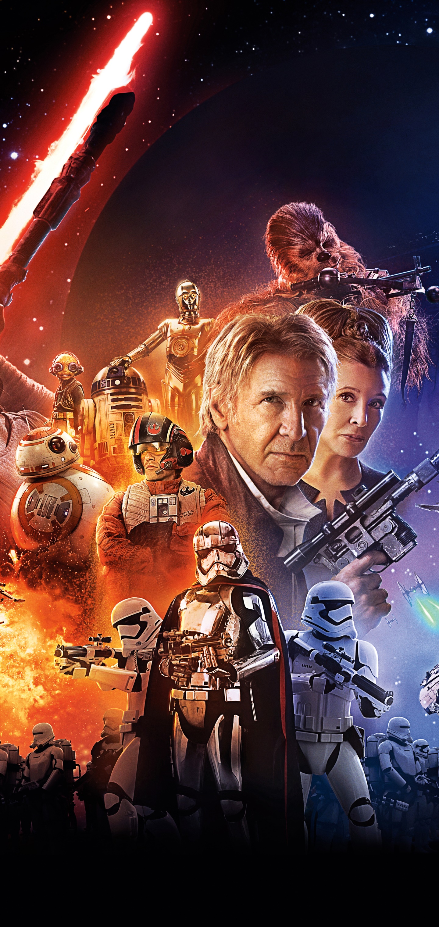 Movie Star Wars Episode VII: The Force Awakens, 1440x3040, Phone HD Wallpaper