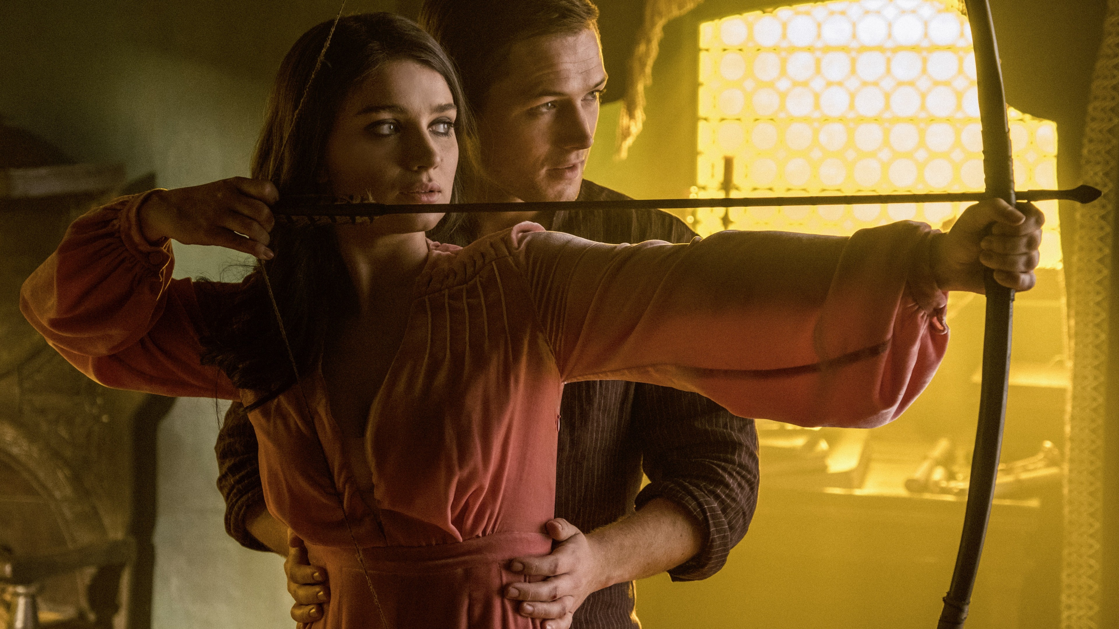 Robin Hood, Eve Hewson, Jamie Foxx, Taron Egerton, 4K, 4K, 6K, HD Wallpaper