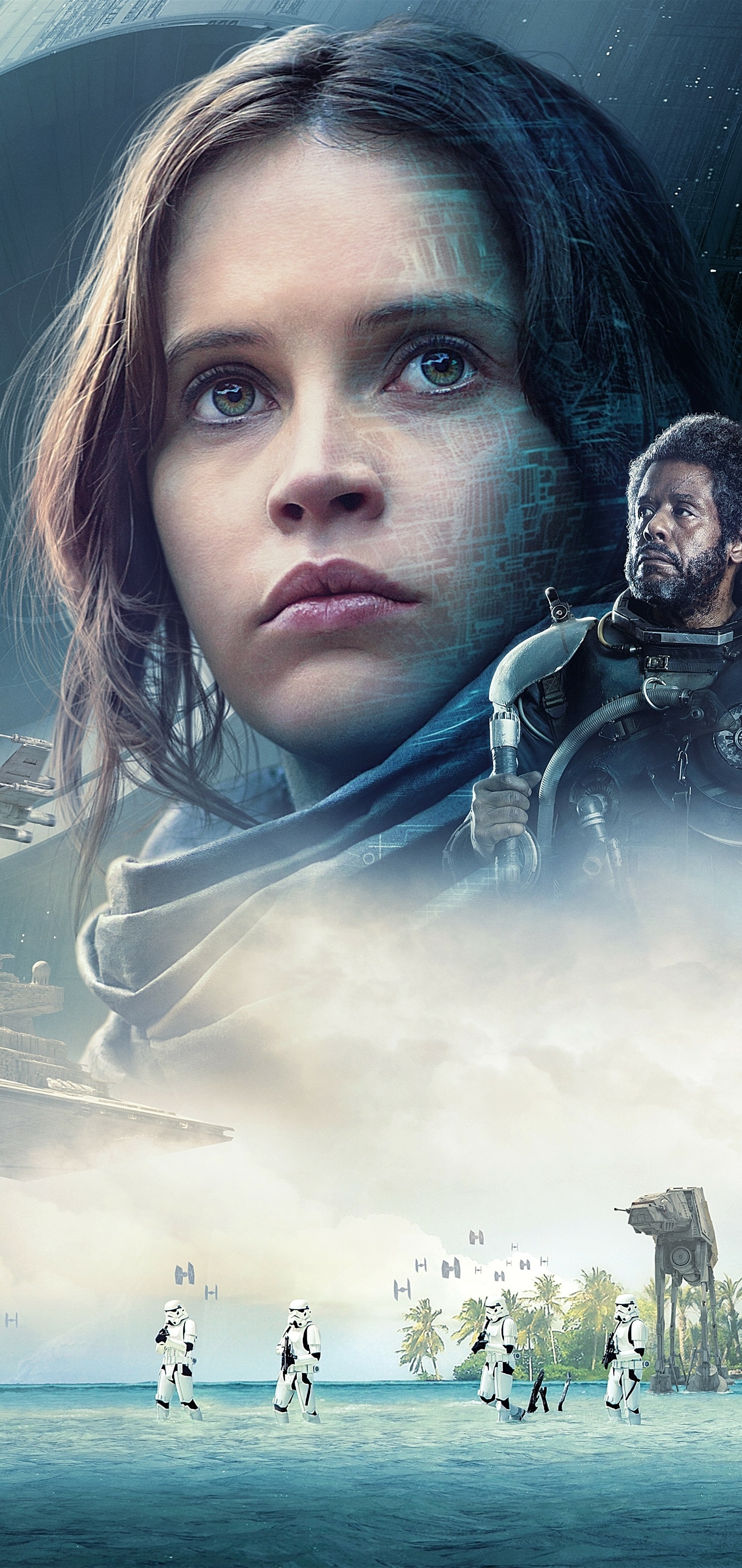 Movie Rogue One: A Star Wars Story, Jyn Erso, Star Wars, 1440x3040, Phone HD Wallpaper