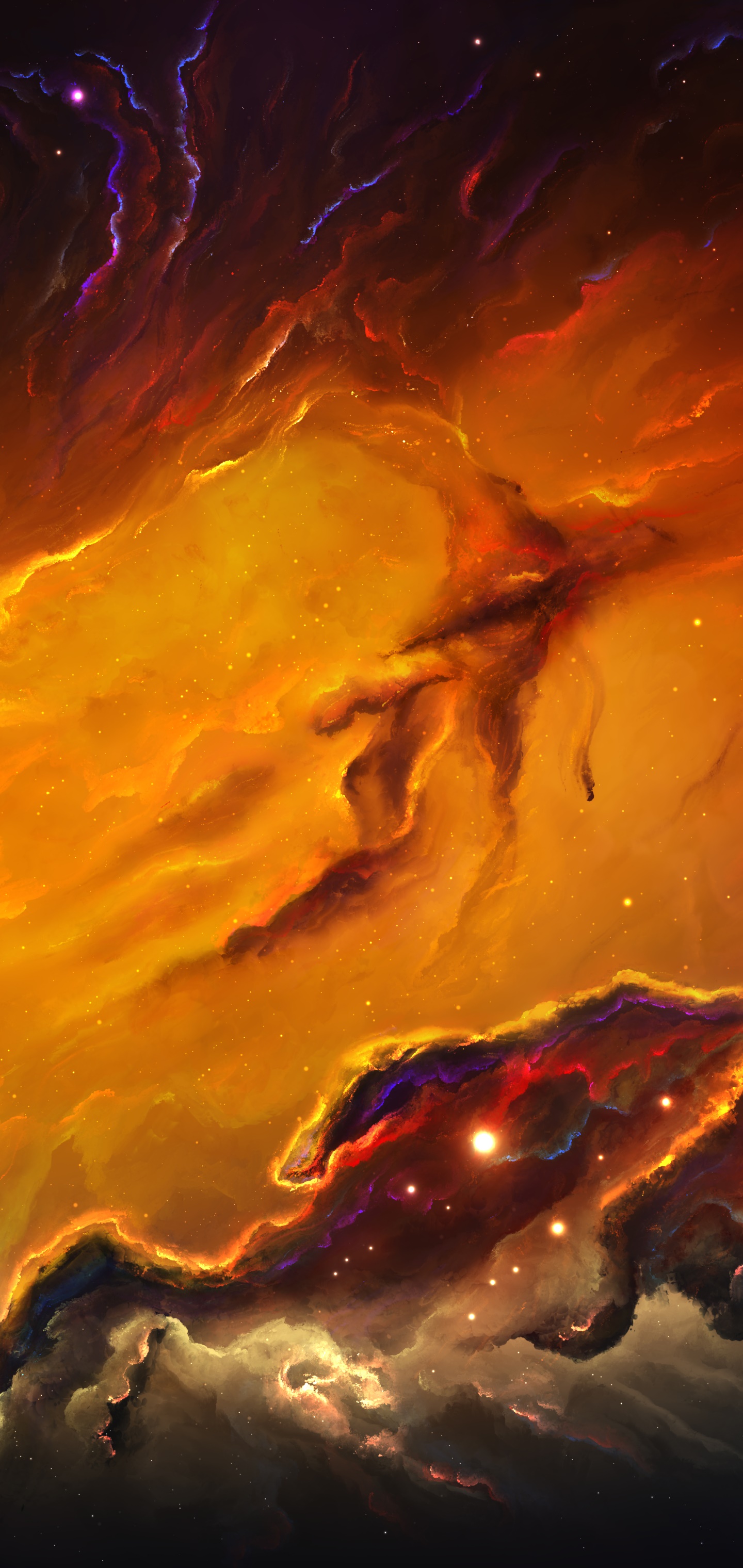 Sci Fi Nebula, Space, 1440x3040, Phone HD Wallpaper