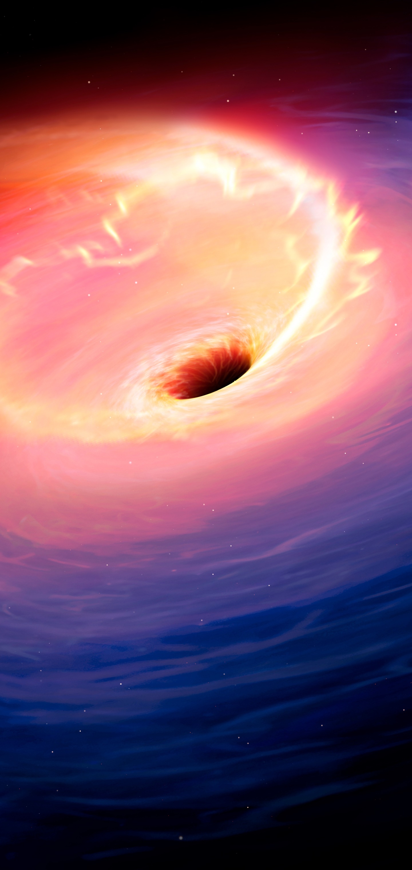 Sci Fi Black Hole, 1440x3040, Phone HD Wallpaper