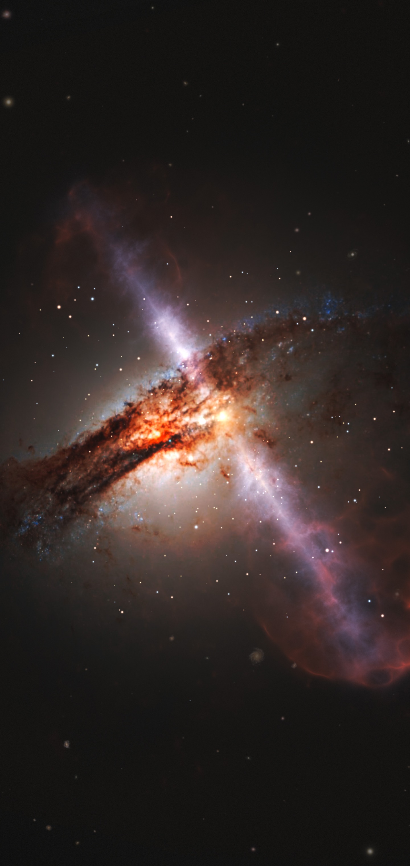 Sci Fi Black Hole, Centaurus A, Galaxy, 1440x3040, Phone HD Wallpaper