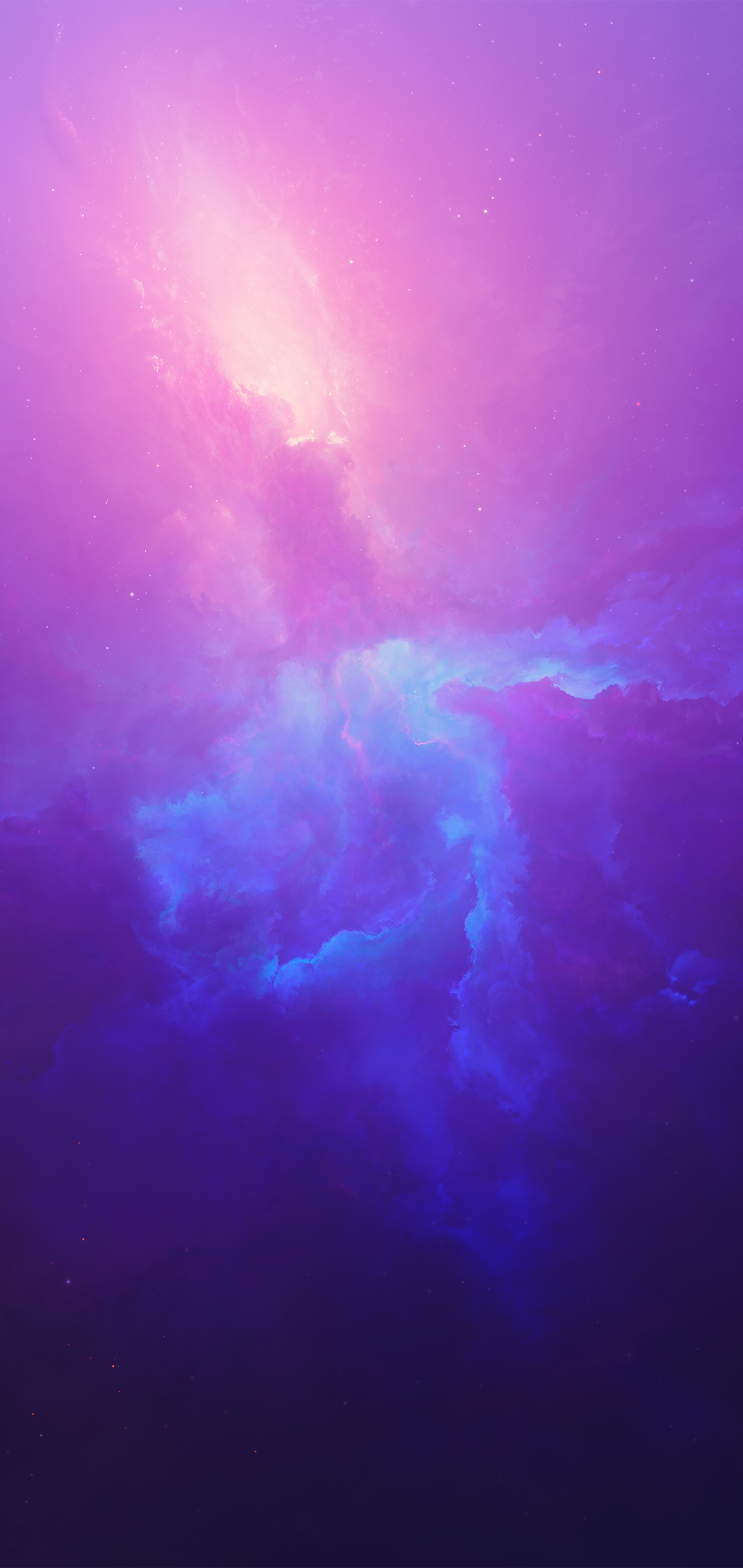 Sci Fi Nebula, Purple, Blue, Space, 1440x3040, Phone HD Wallpaper