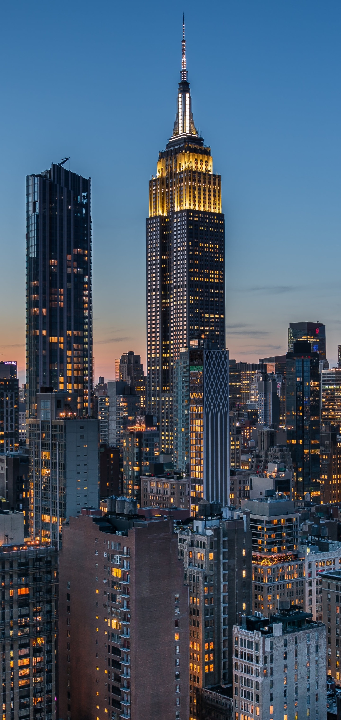 Man Made Manhattan, New York, City, USA, Skyscraper, Building, 1440x3040, Phone HD Wallpaper