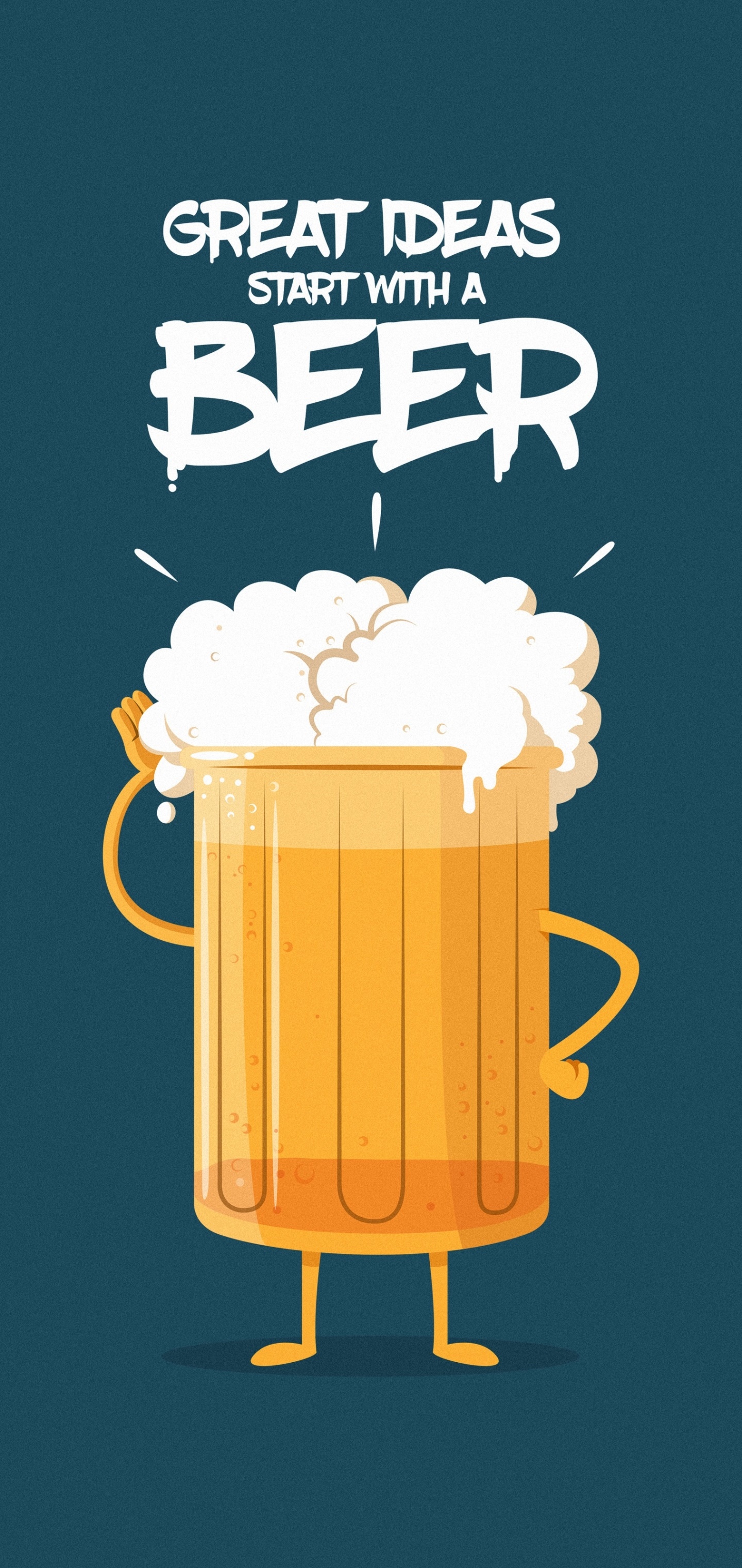 Humor Minimalist, Beer, 1440x3040, Phone HD Wallpaper