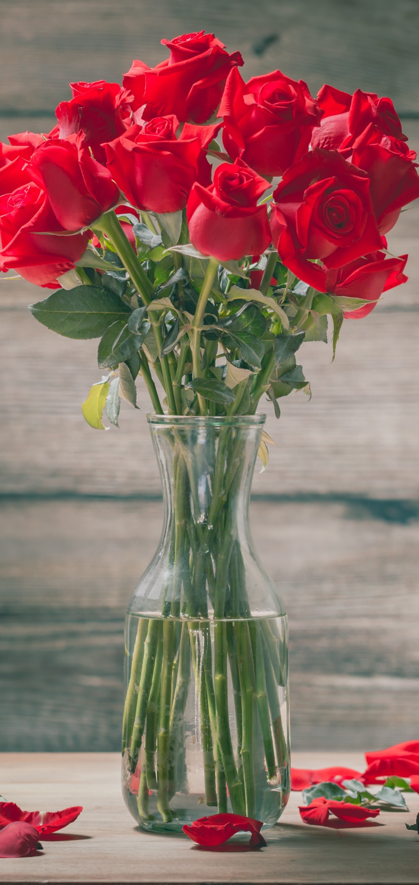 Man Made Flower, Red Flower, Rose, Bouquet, 1440x3040, Phone HD Wallpaper