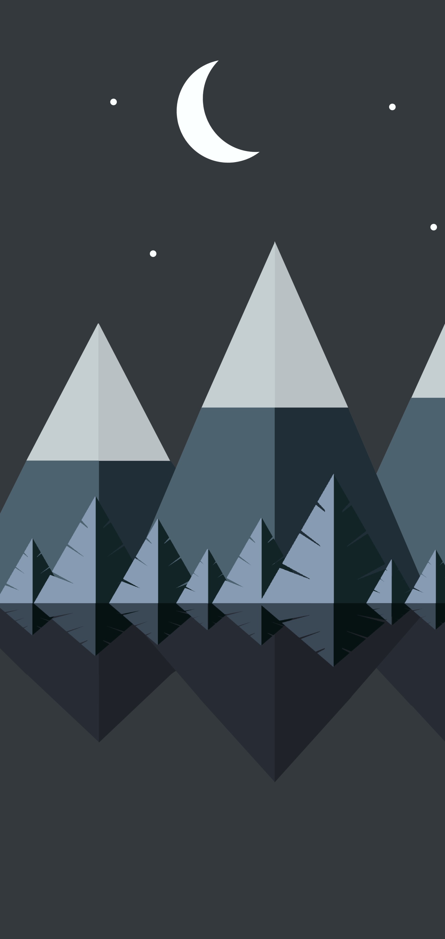 Artistic Minimalist, Mountain, 1440x3040, Phone HD Wallpaper