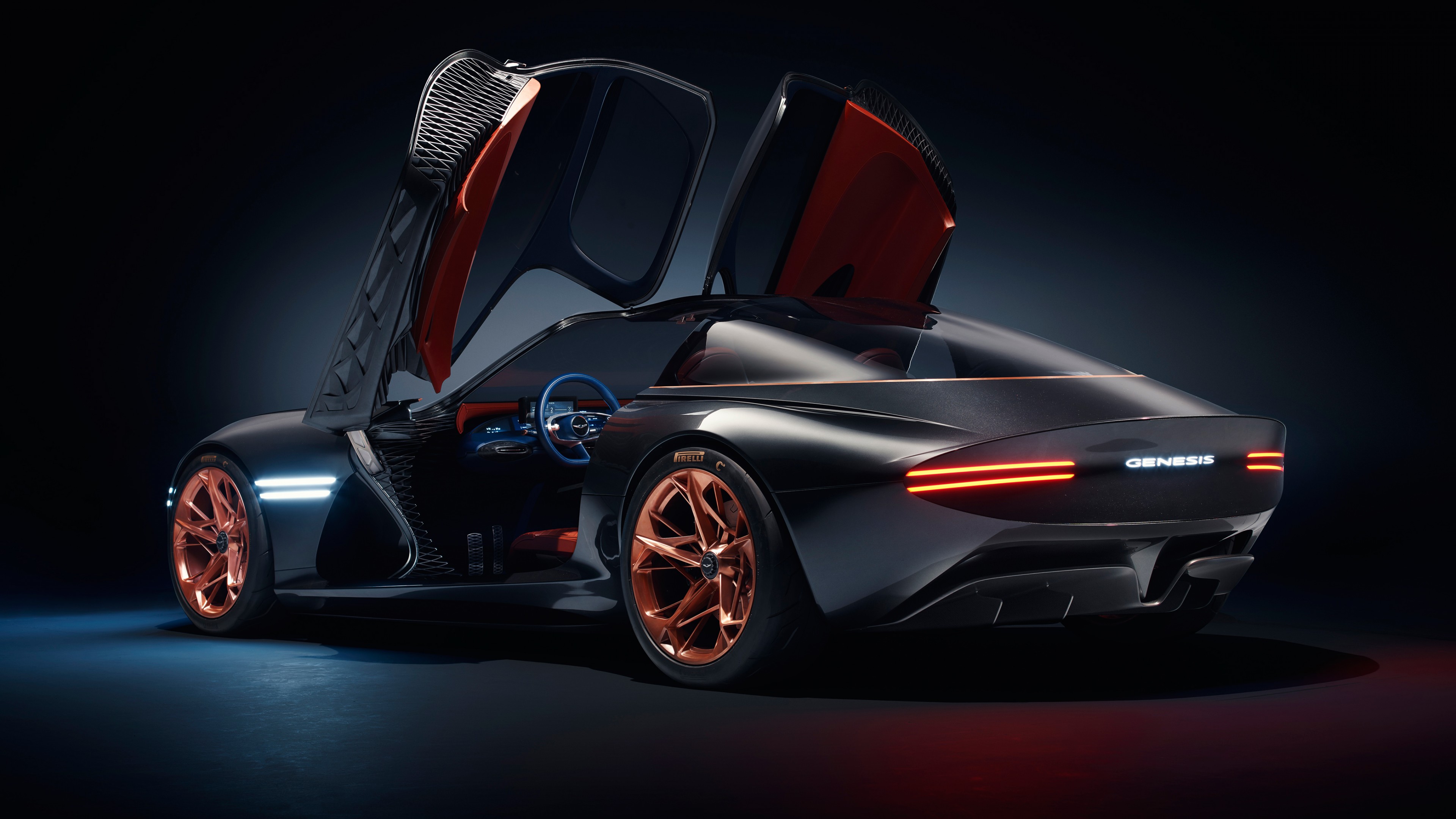 Genesis Essentia, sport car, electric cars, Concept, 4k, HD Wallpaper