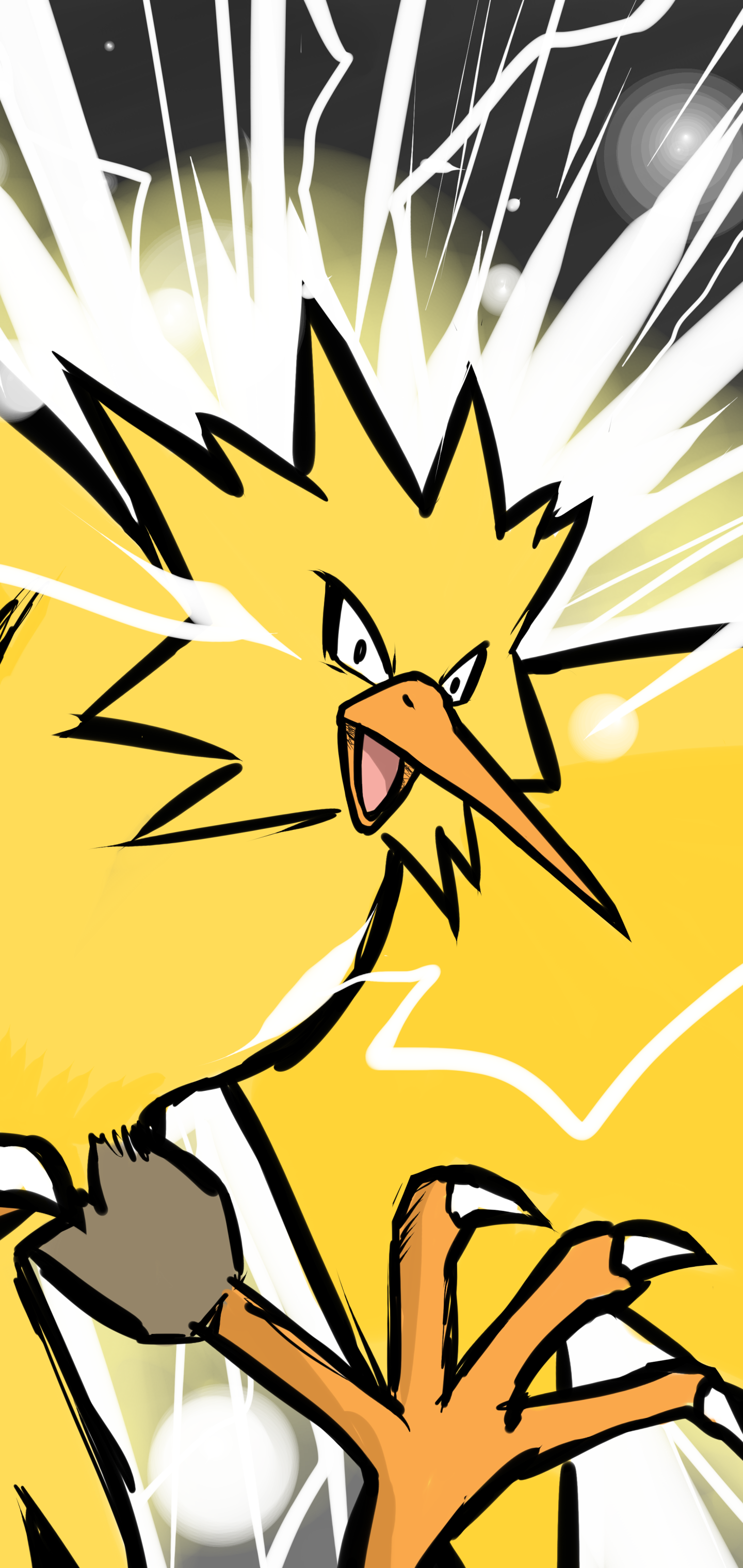 Anime Pokémon, Zapdos (Pokémon), 1440x3040, Phone HD Wallpaper