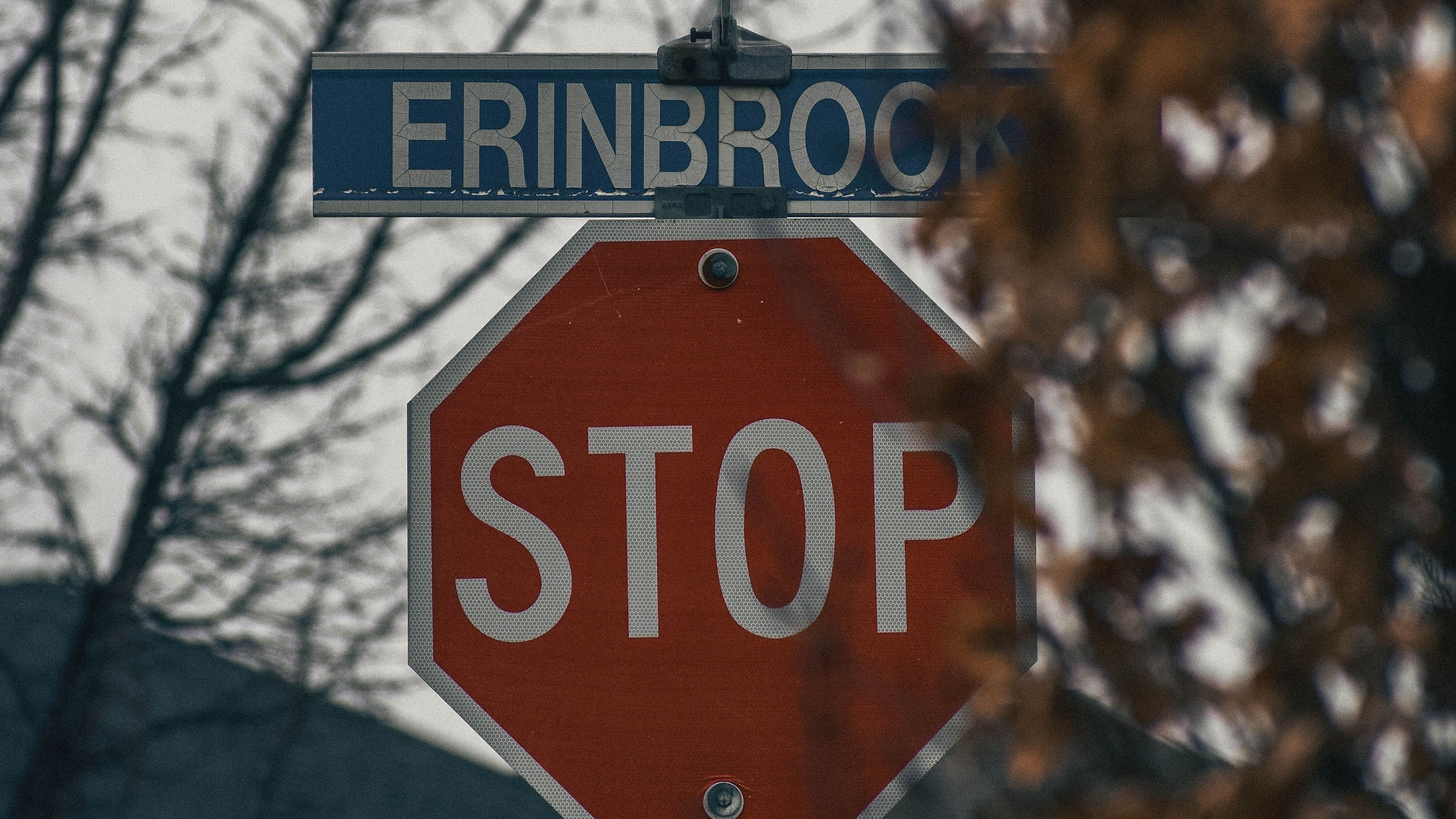 sign, stop, inscription, prohibition, 4k, HD Wallpaper