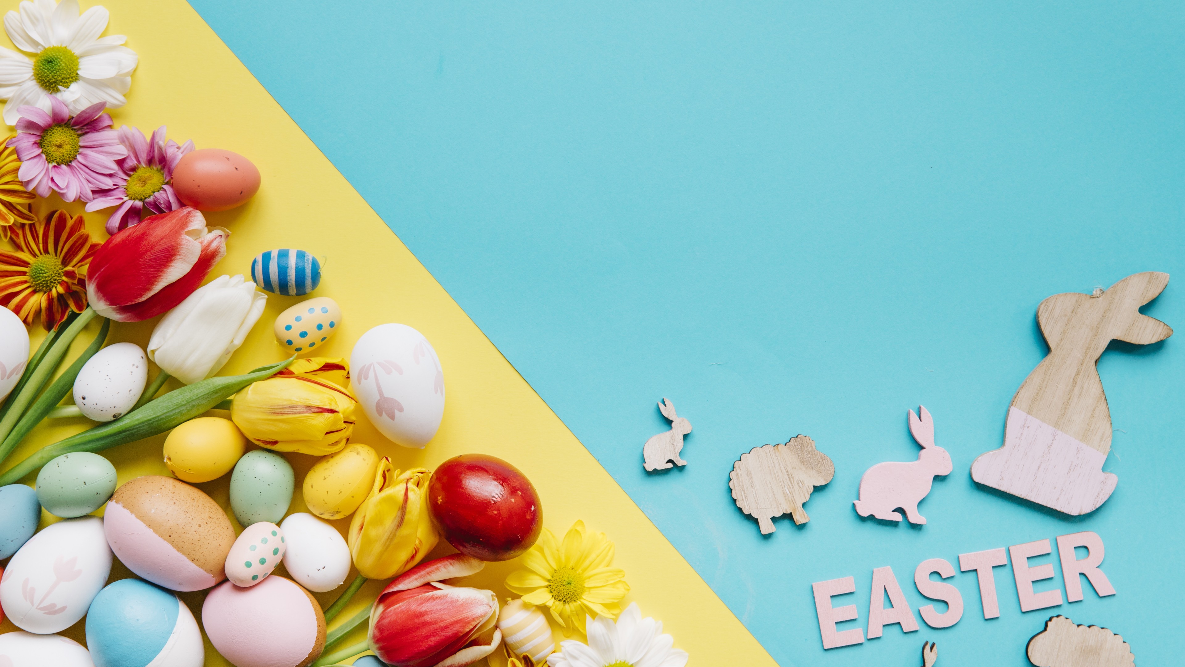 Easter, eggs, 4K, HD Wallpaper