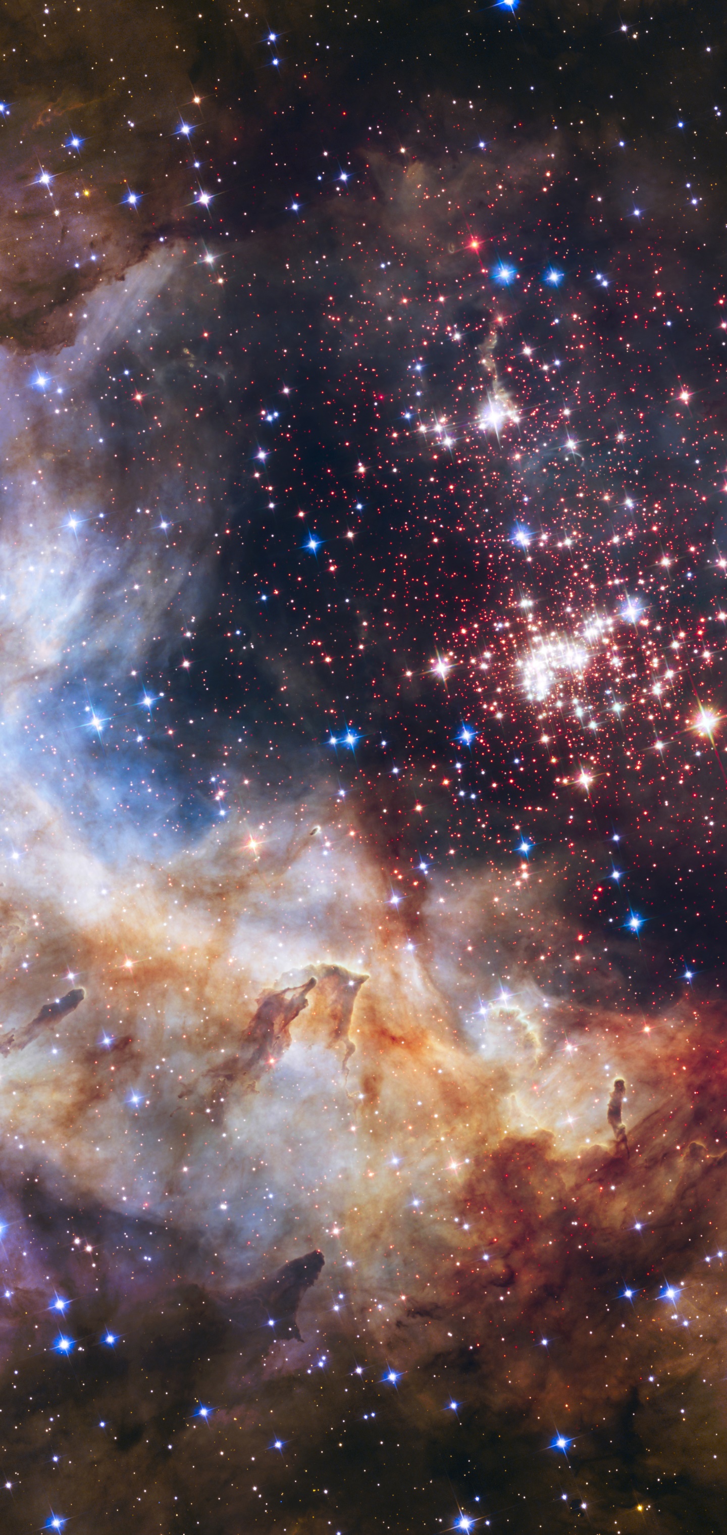 Sci Fi Nebula, Galaxy, Space, Milky Way, Stars, 1440x3040, Phone HD Wallpaper