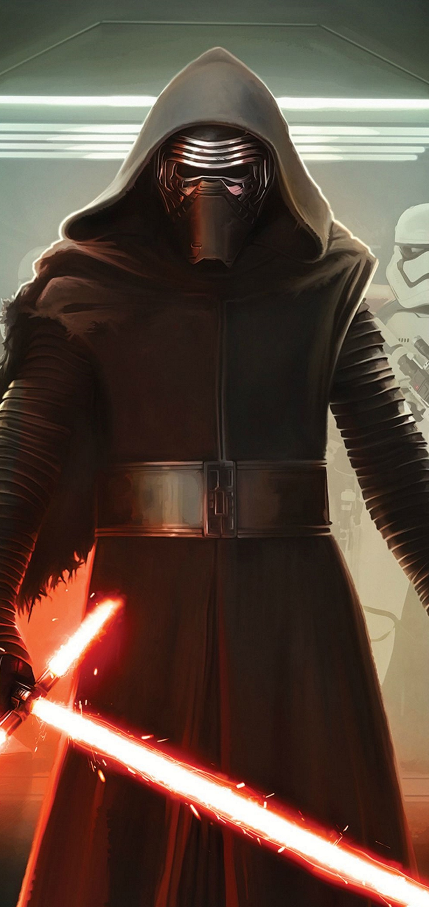 Movie Star Wars Episode VII: The Force Awakens, Lightsaber, Star Wars, Kylo Ren, 1440x3040, Phone HD Wallpaper