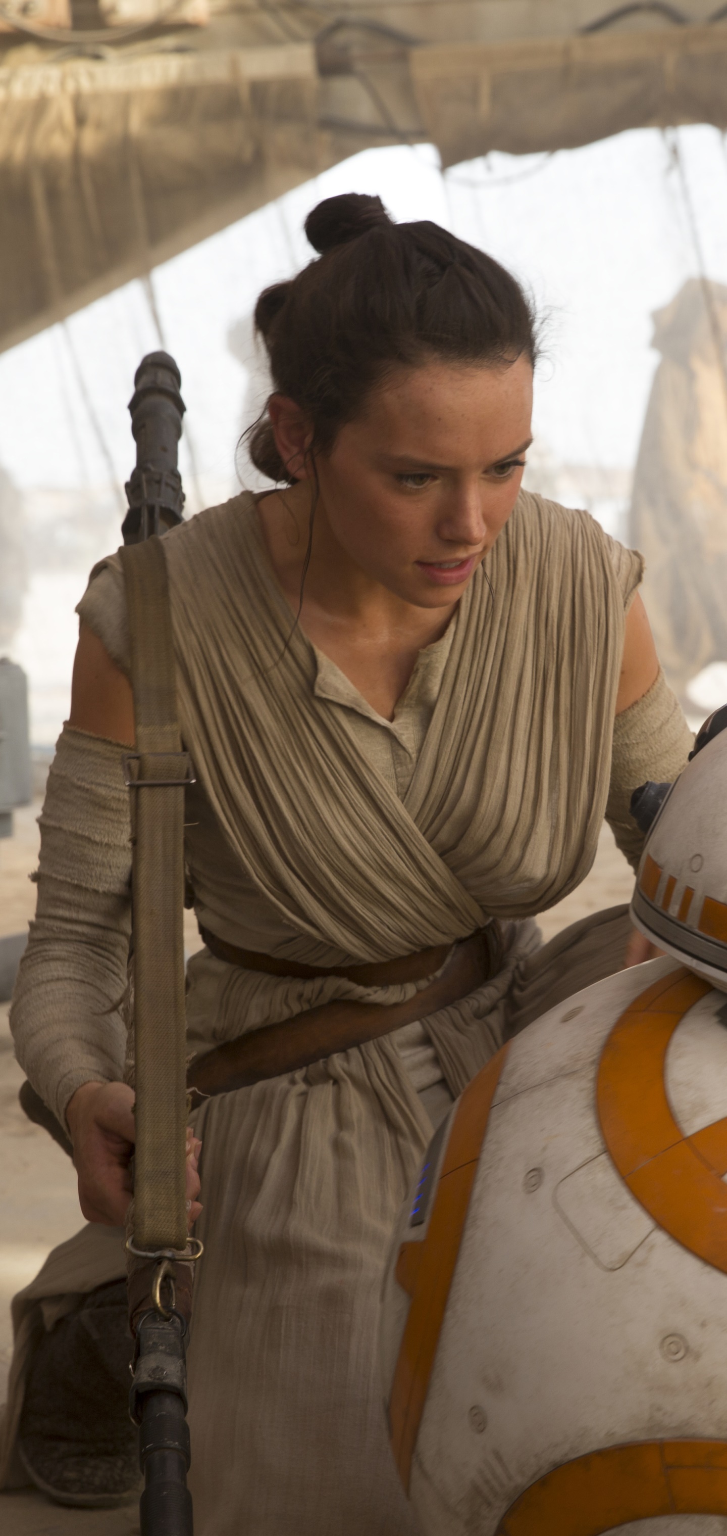 Movie Star Wars Episode VII: The Force Awakens, Rey (Star Wars), Jedi, Daisy Ridley, Star Wars, 1440x3040, Phone HD Wallpaper