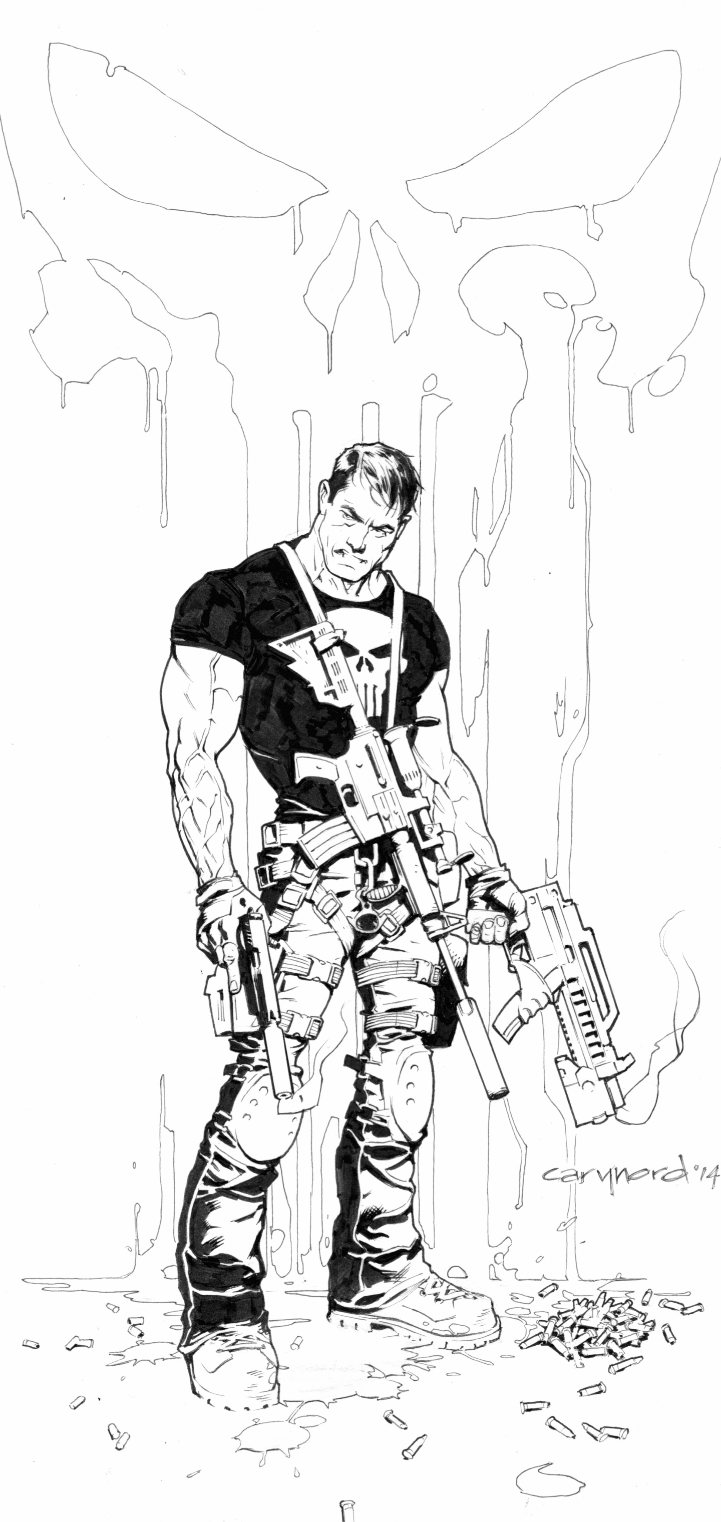 Comics Punisher, 1440x3040, Phone HD Wallpaper
