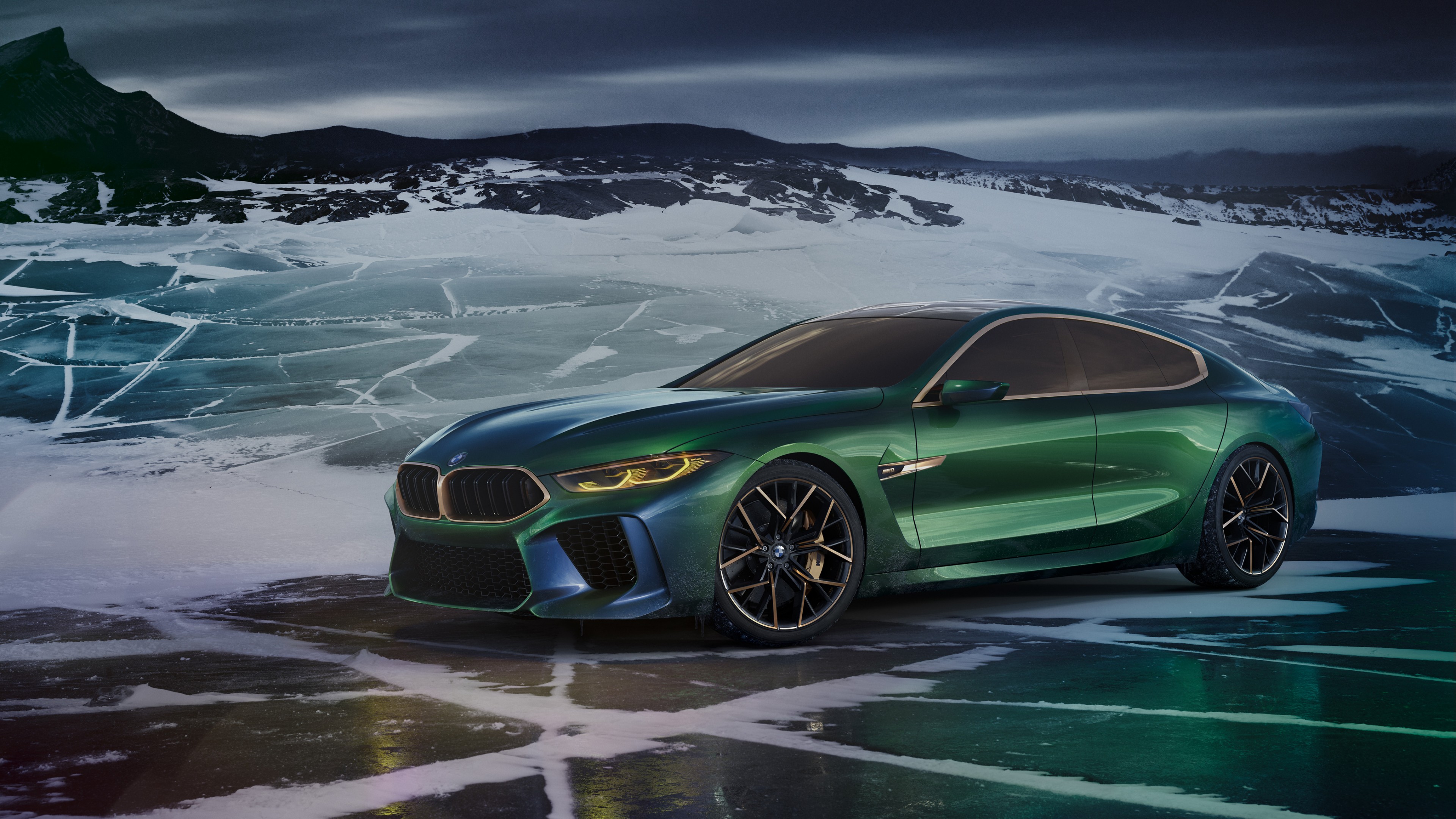 BMV M8 Gran Coupe, Geneva Motor Show 2018, 4k, HD Wallpaper