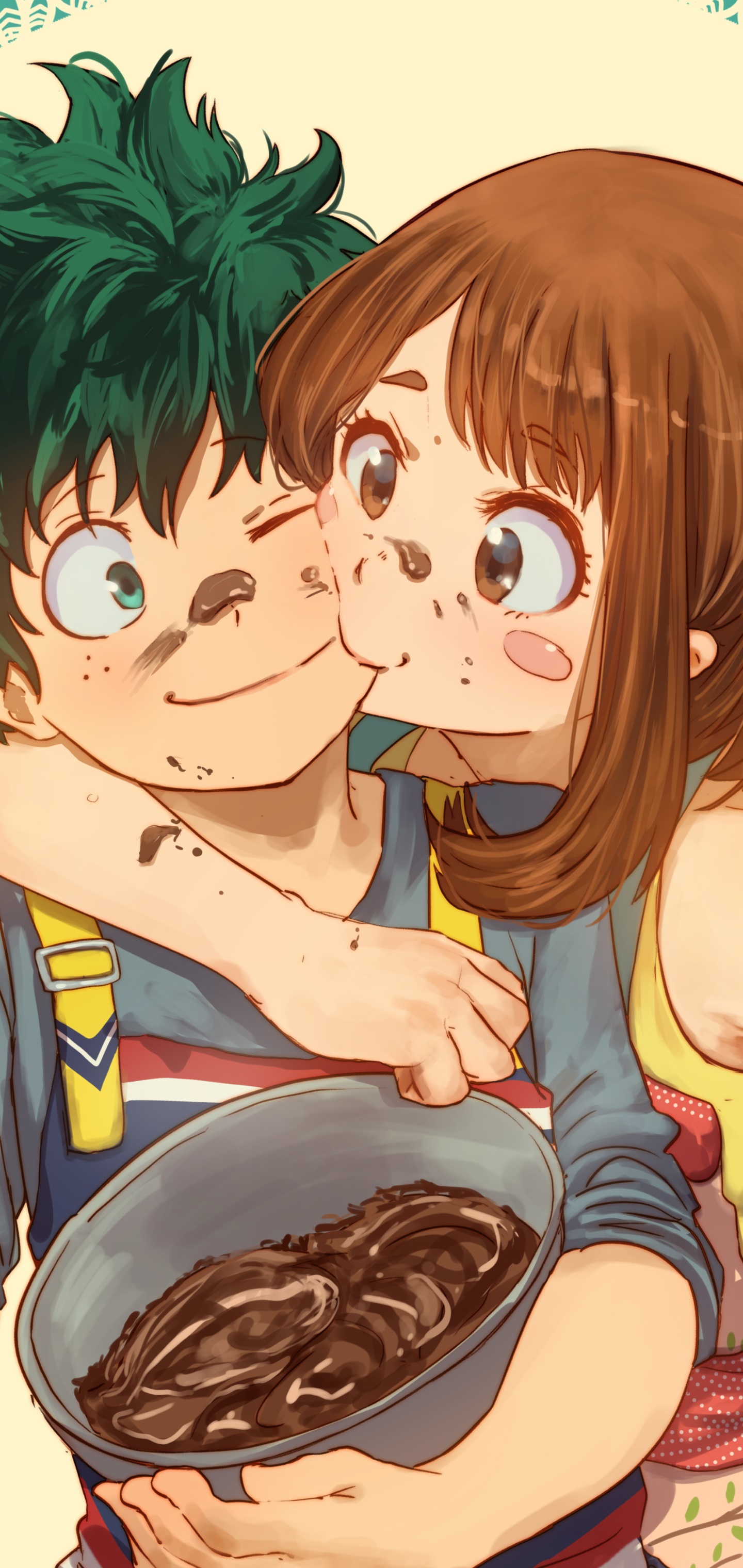 Anime My Hero Academia, Ochaco Uraraka, Izuku Midoriya, 1440x3040, Phone HD Wallpaper