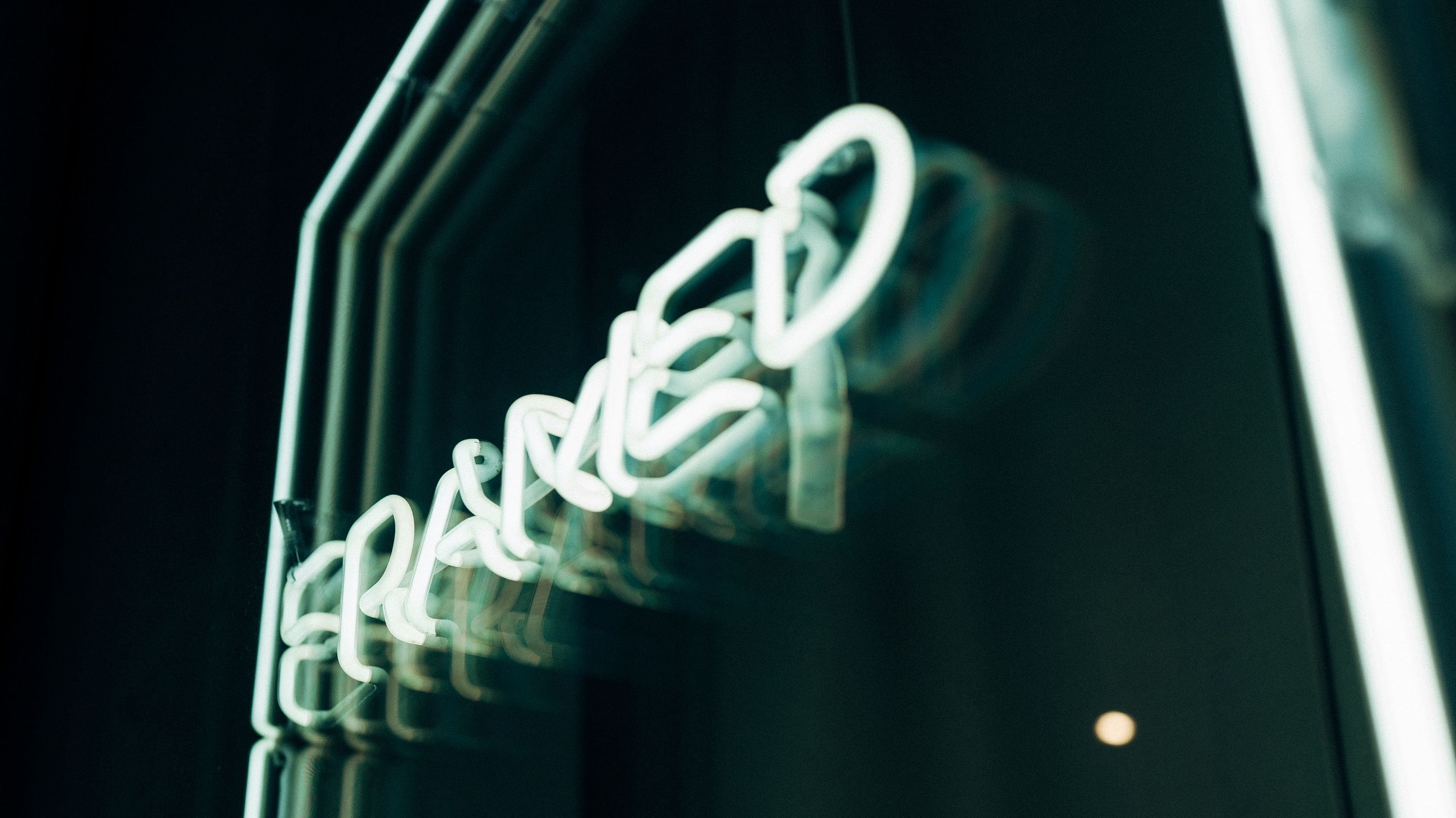 words, inscription, glow, 4k, HD Wallpaper