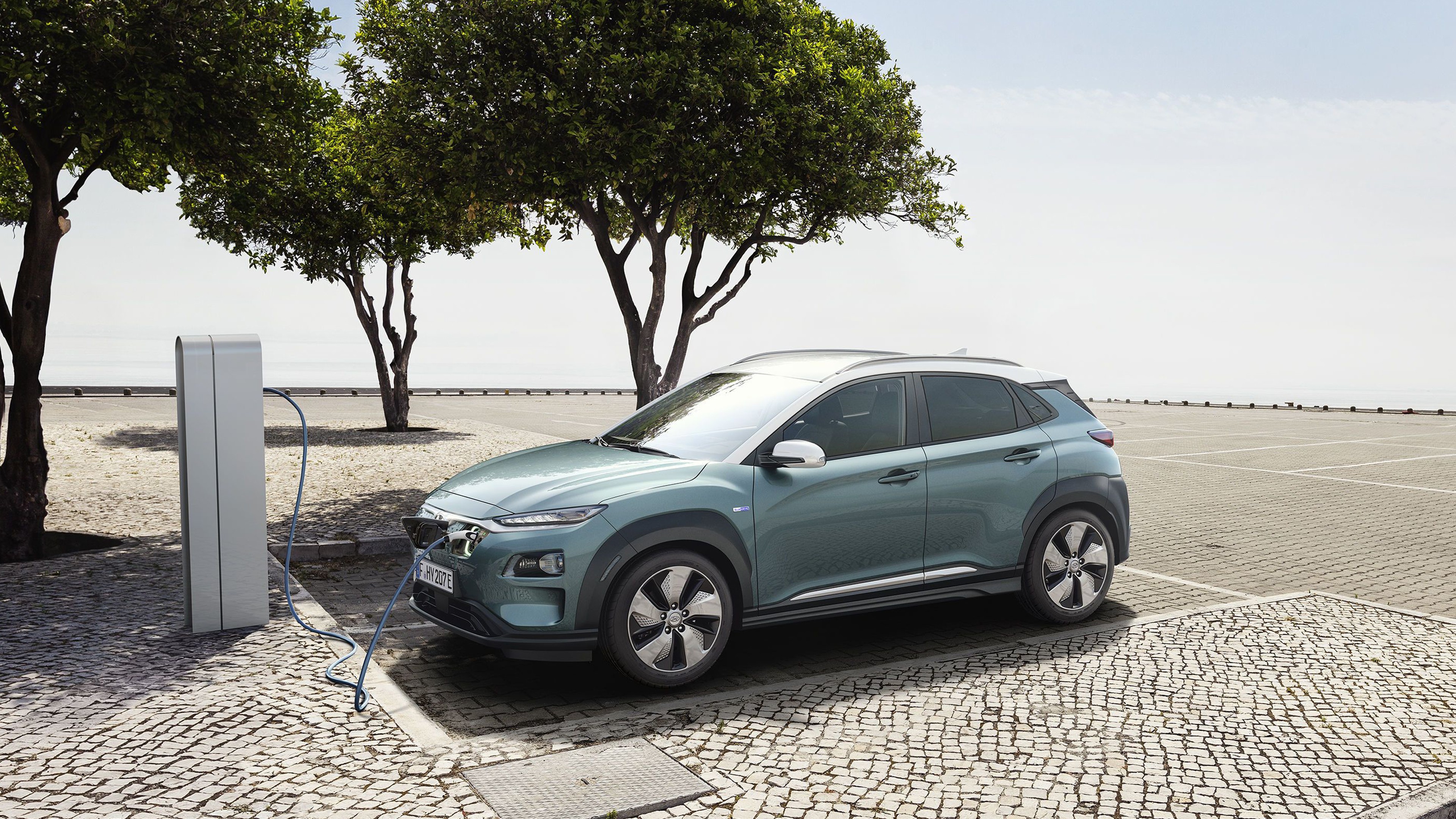 Hyundai Kona Electric, Geneva Motor Show 2018, 4k, HD Wallpaper