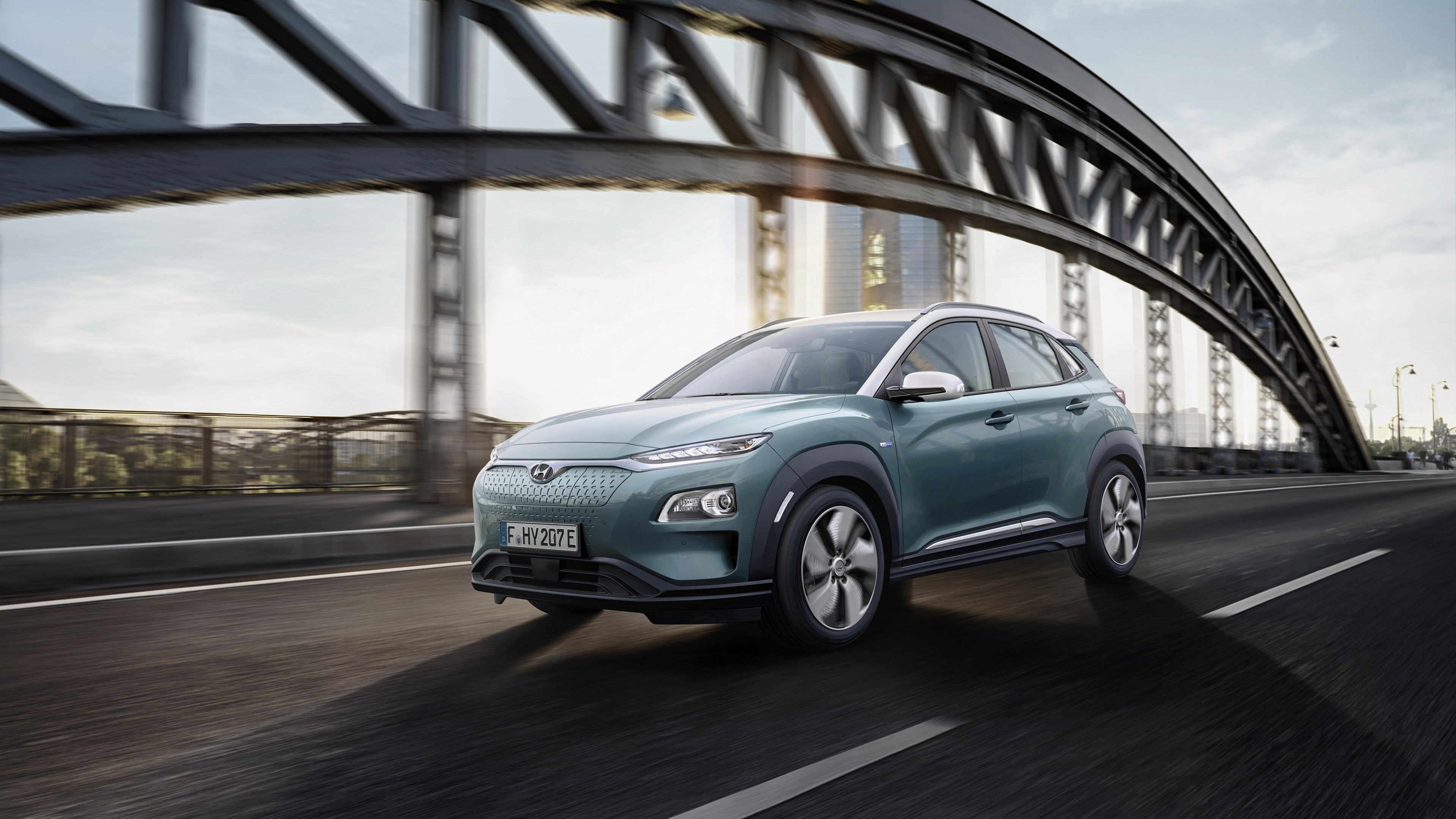 Hyundai Kona Electric, Geneva Motor Show 2018, 4k, HD Wallpaper