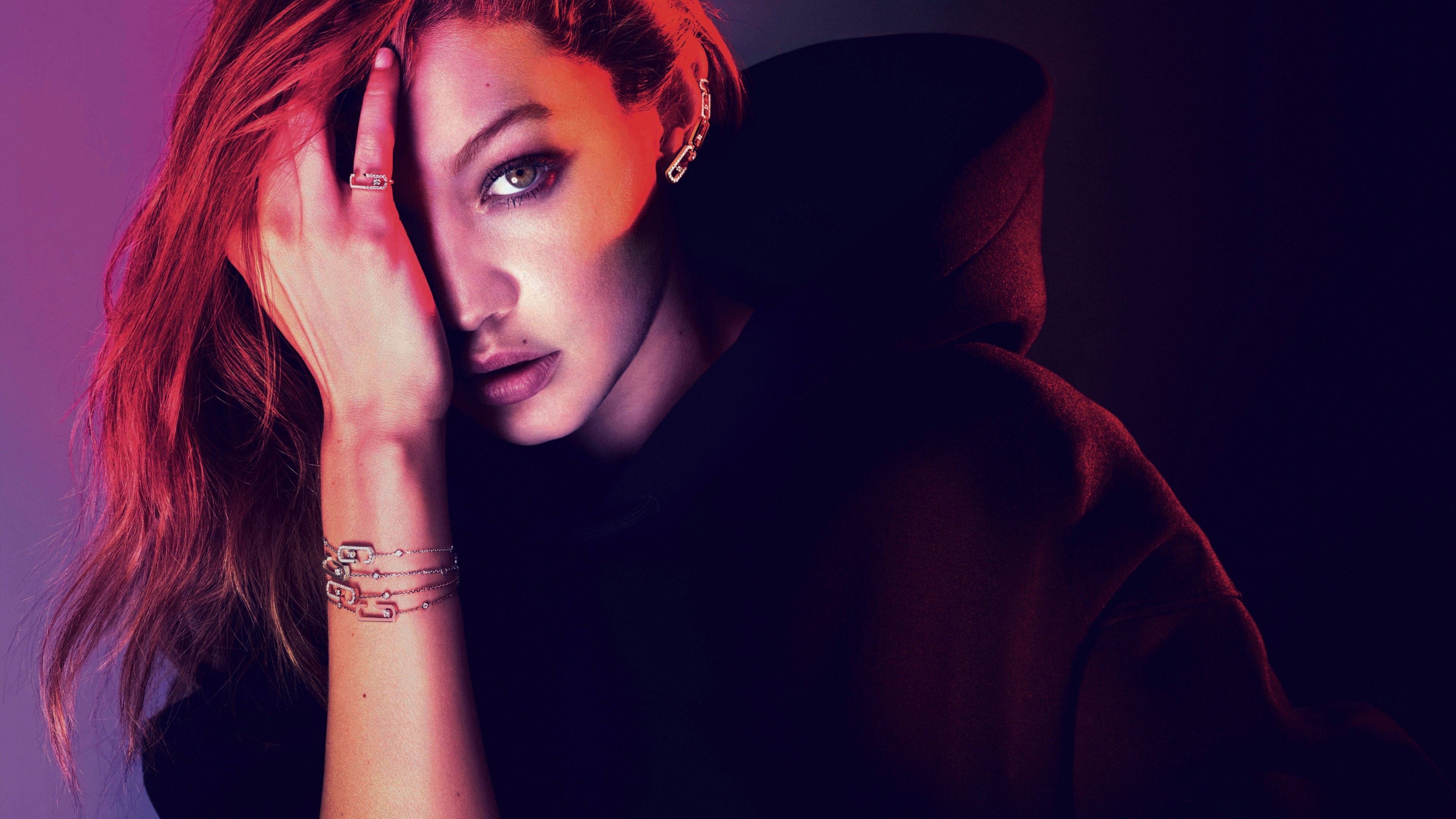 Gigi Hadid, beauty, 4K, HD Wallpaper