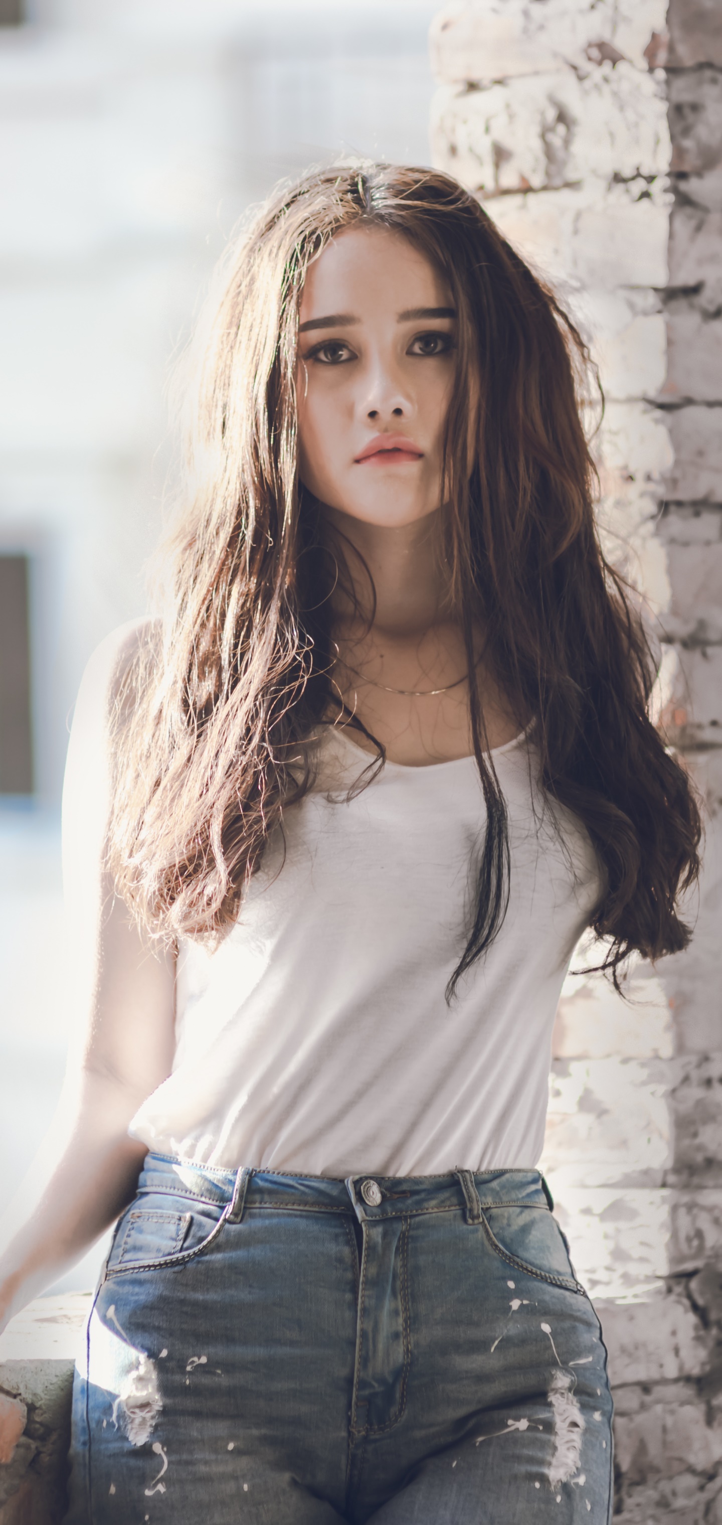 Women Model, Brunette, 1440x3040, Phone HD Wallpaper