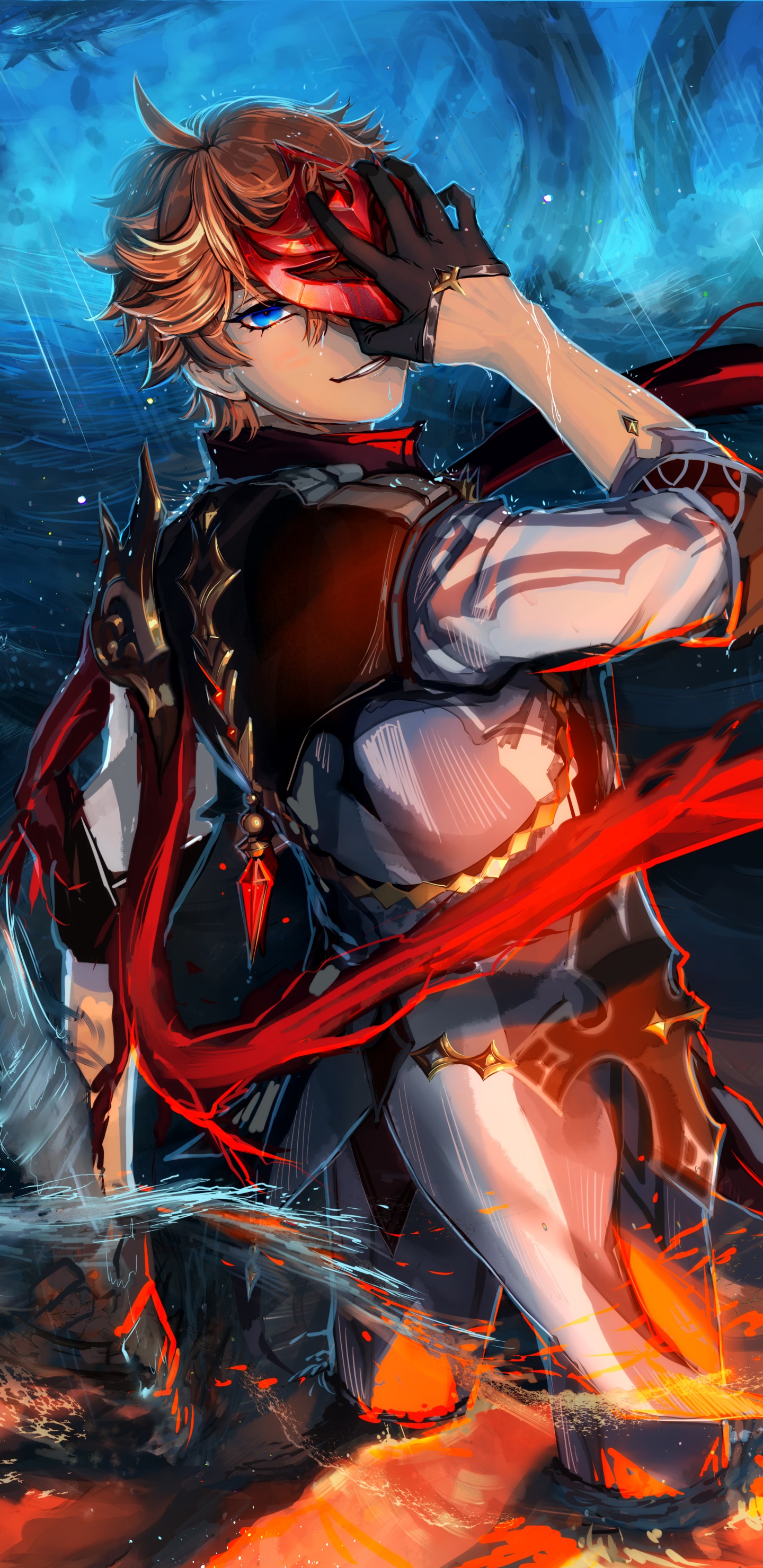Video Game Genshin Impact, Tartaglia Childe (Genshin Impact), 1440x2960, Phone HD Wallpaper