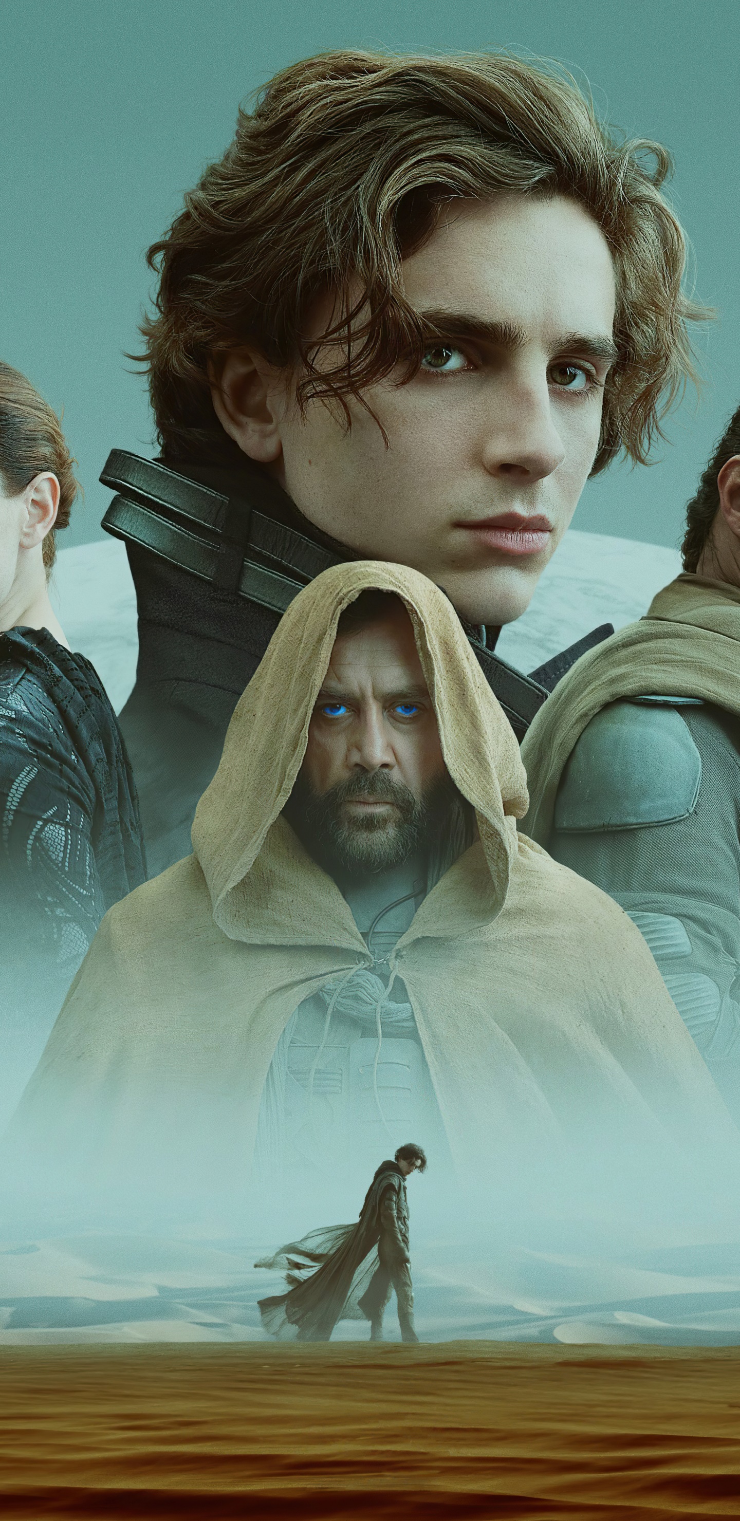 Movie Dune (2021), Javier Bardem, Timothée Chalamet, 1440x2960, Phone HD Wallpaper