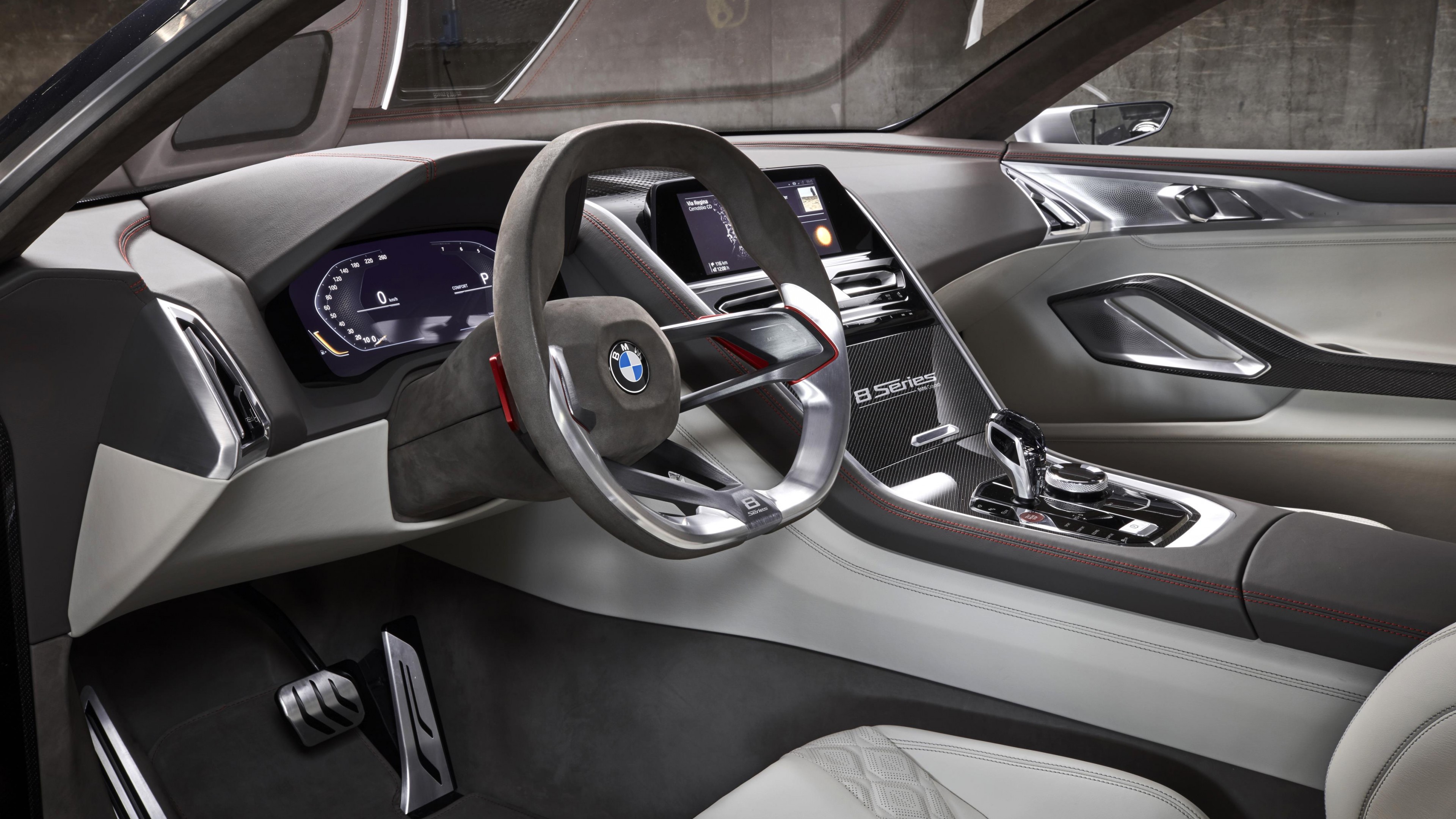 BMW 8 Series, Cars 2018, interior, 4k, HD Wallpaper