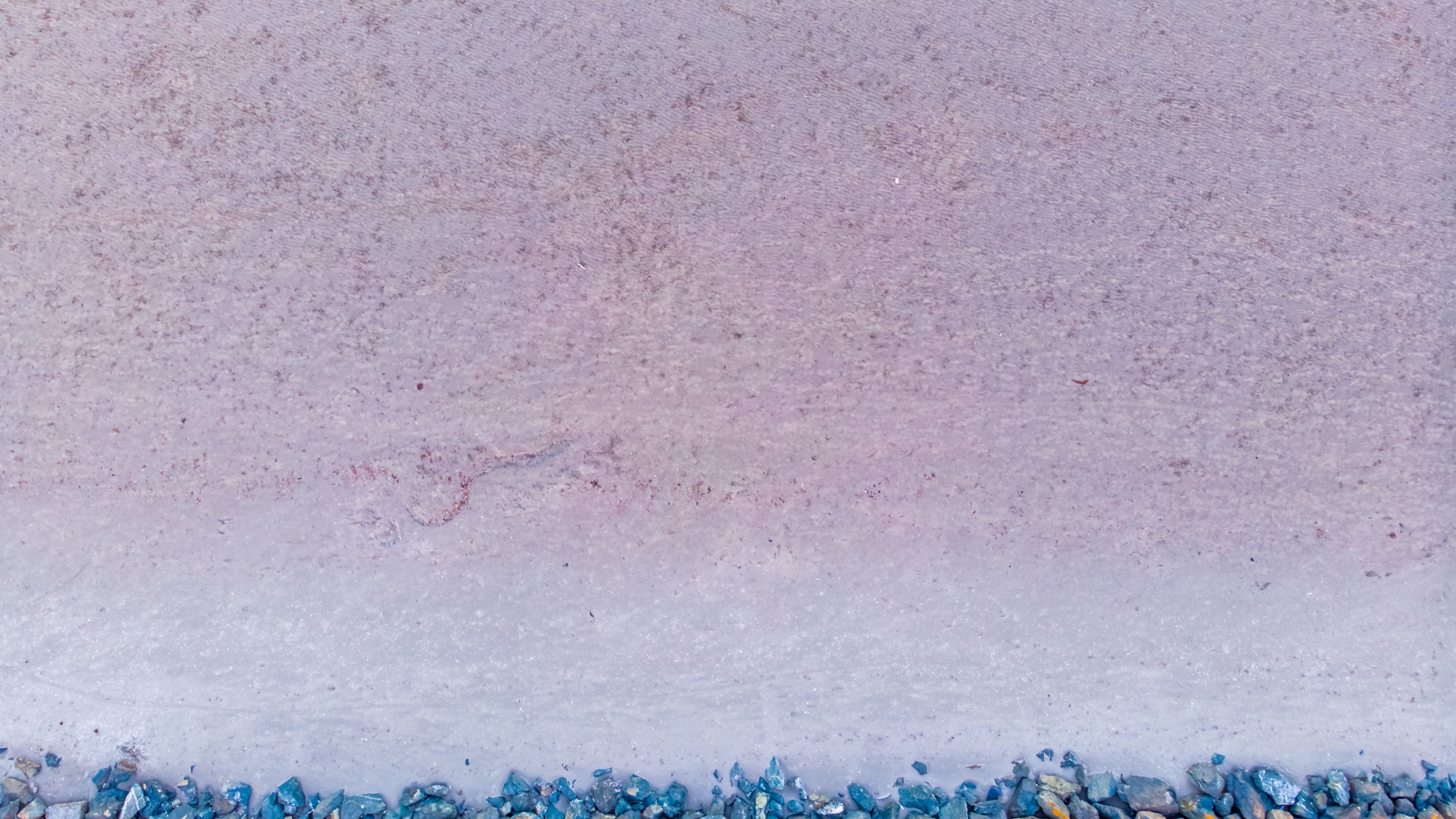 stones, sand, beach, aerial view, 4k, HD Wallpaper
