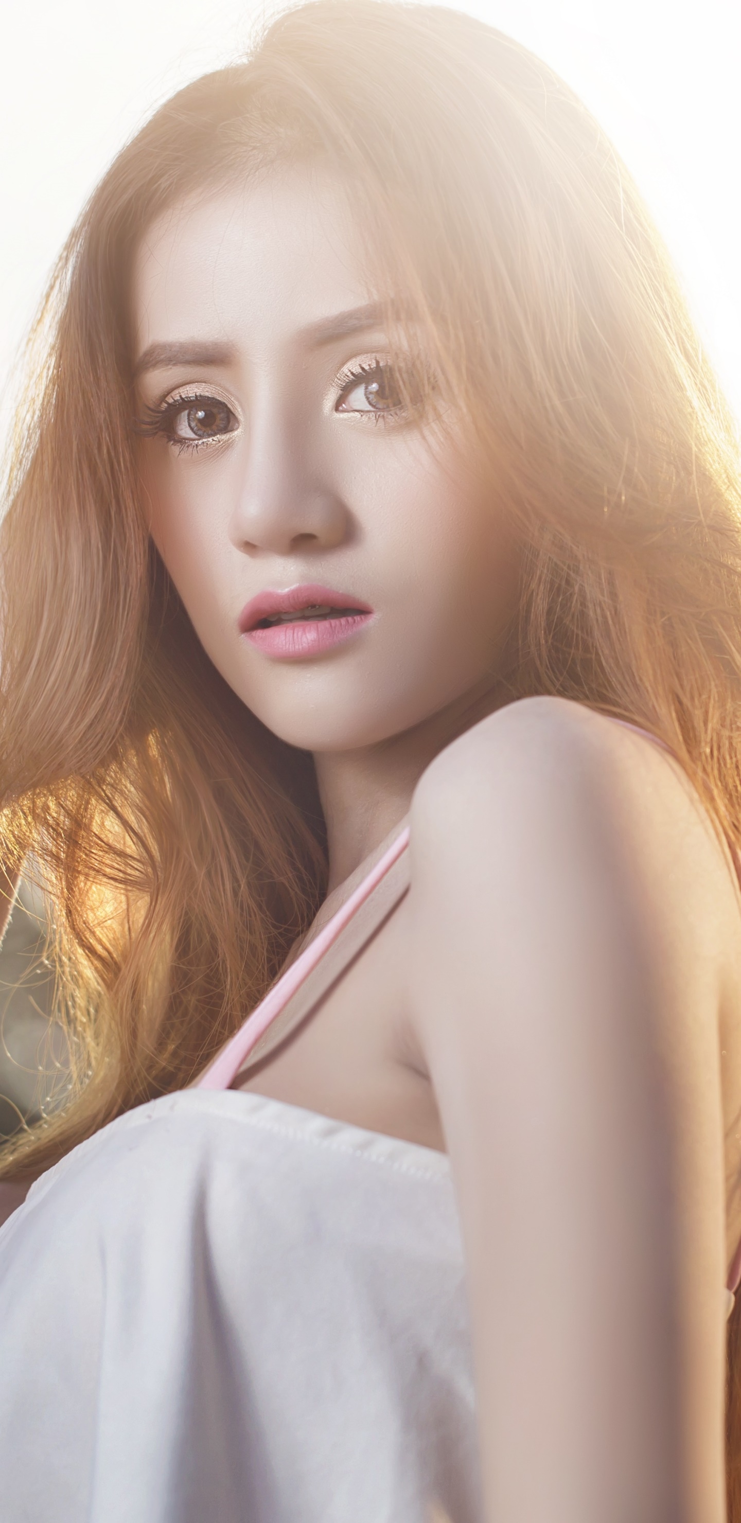 Women Model, Brunette, Asian, Long Hair, 1440x2960, Phone HD Wallpaper