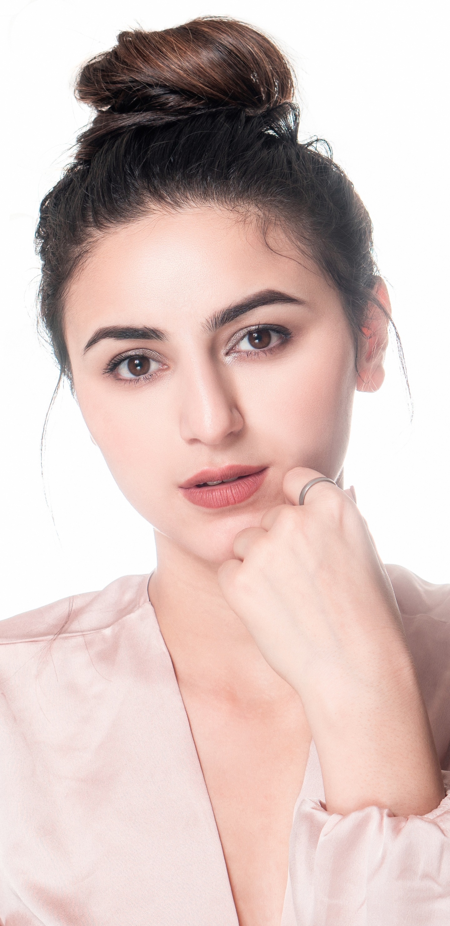 Women Model, Brown Eyes, Brunette, 1440x2960, Phone HD Wallpaper
