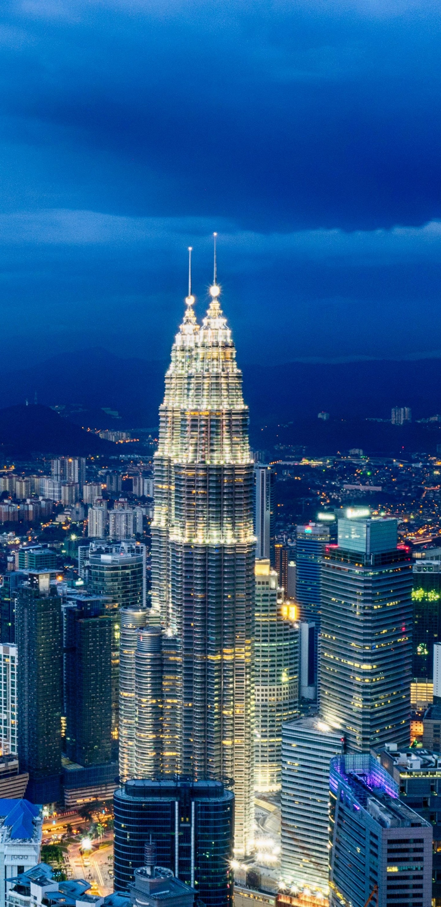 Man Made Kuala Lumpur, Night, Building, City, Architecture, Malaysia, 1440x2960, Phone HD Wallpaper