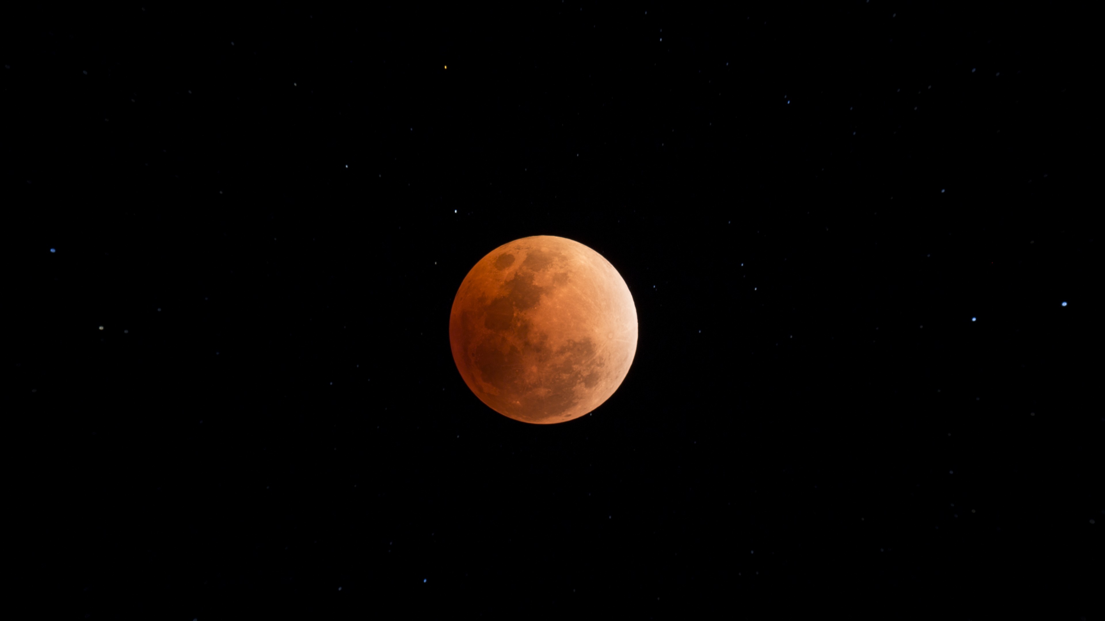 moon eclipse, space, 4k, HD Wallpaper