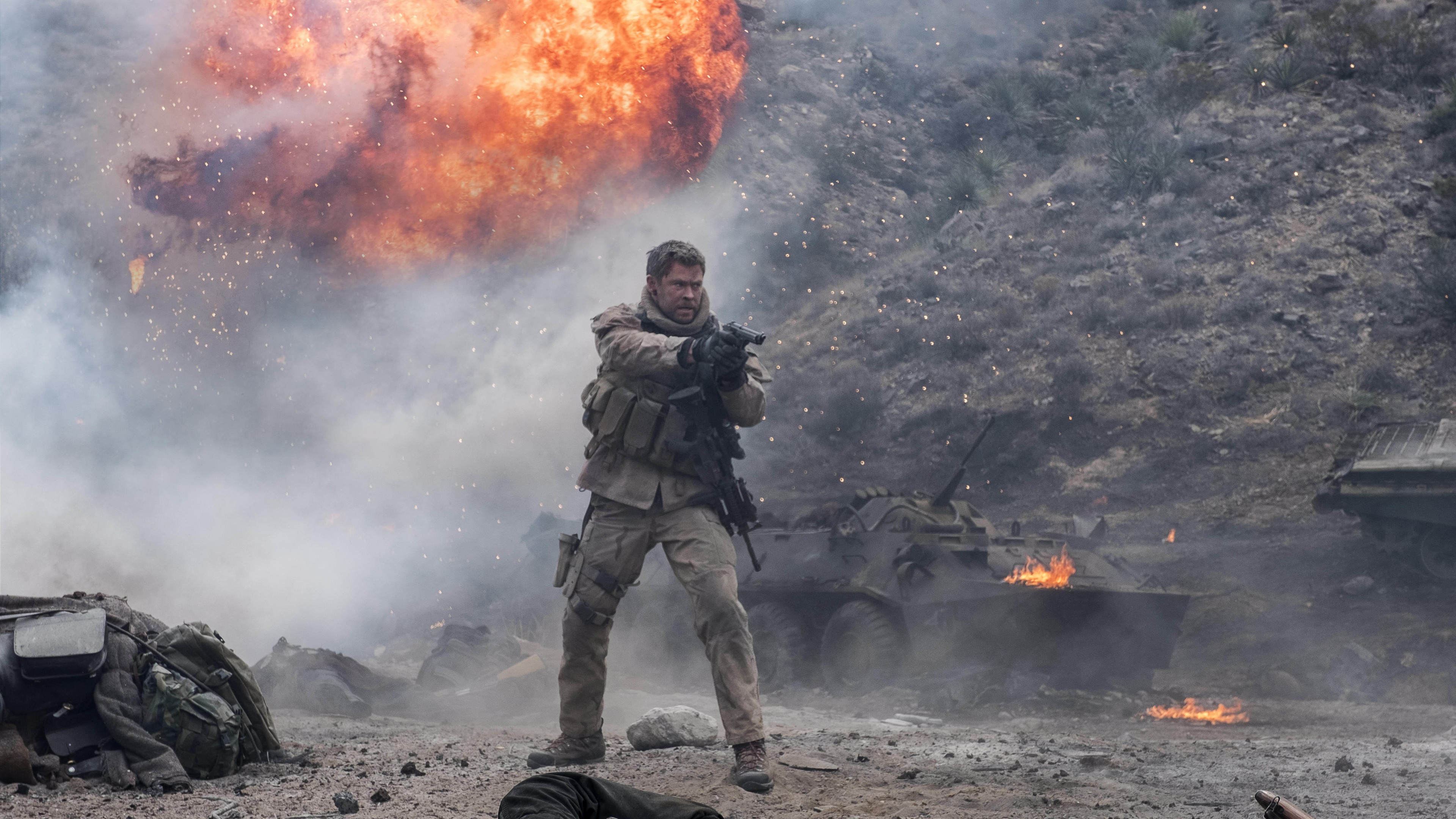 12 Strong, Chris Hemsworth, 4K, HD Wallpaper