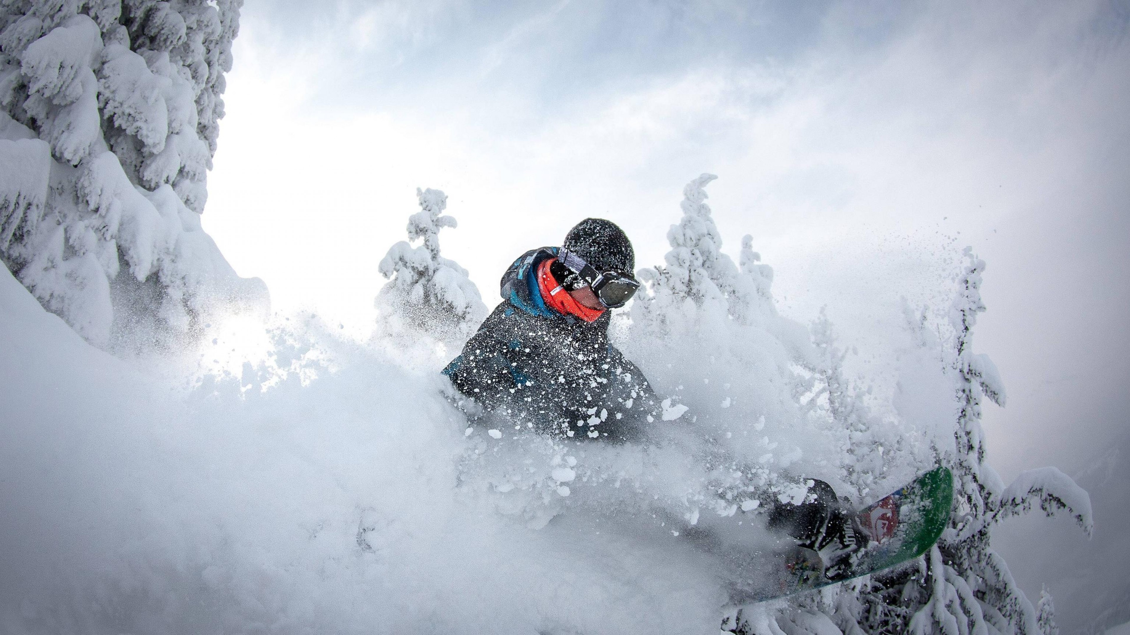 snow, snowboard, winter, HD Wallpaper