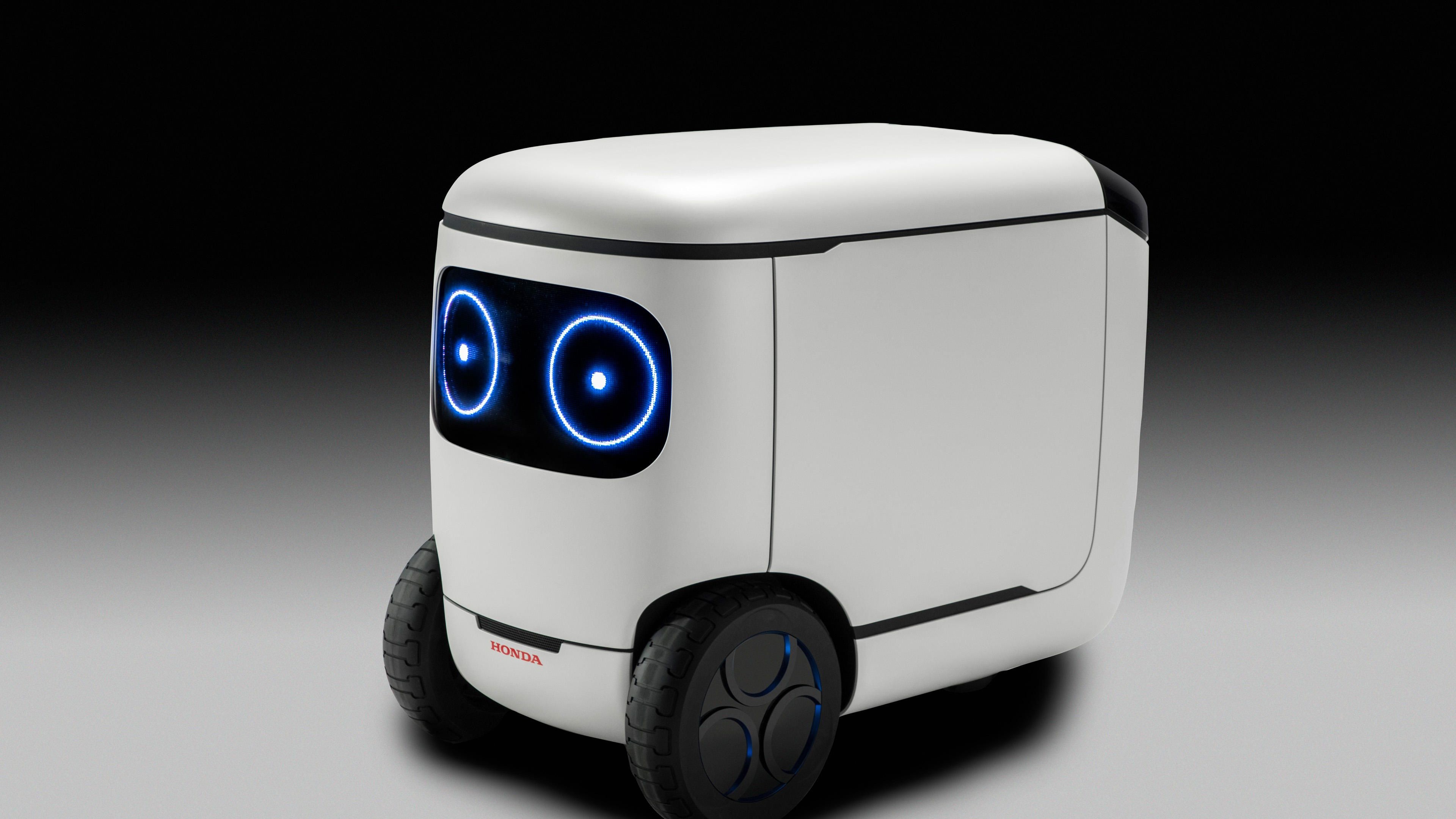 Honda 3E-С18, CES 2018, robot, 4k, HD Wallpaper