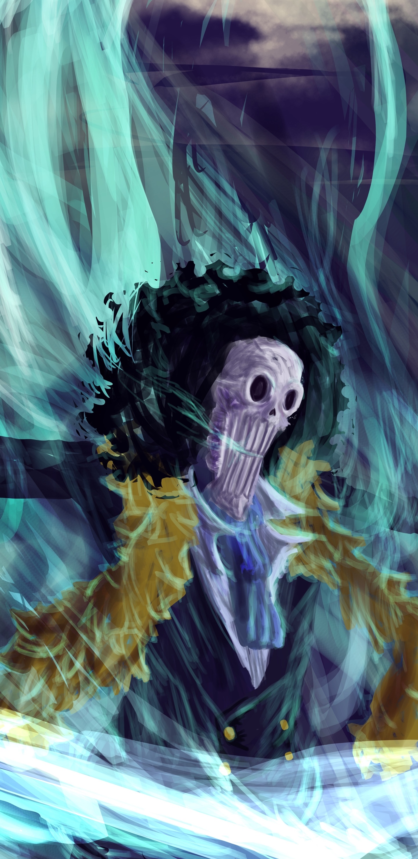 Anime One Piece, Brook (One Piece), 1440x2960, Phone HD Wallpaper