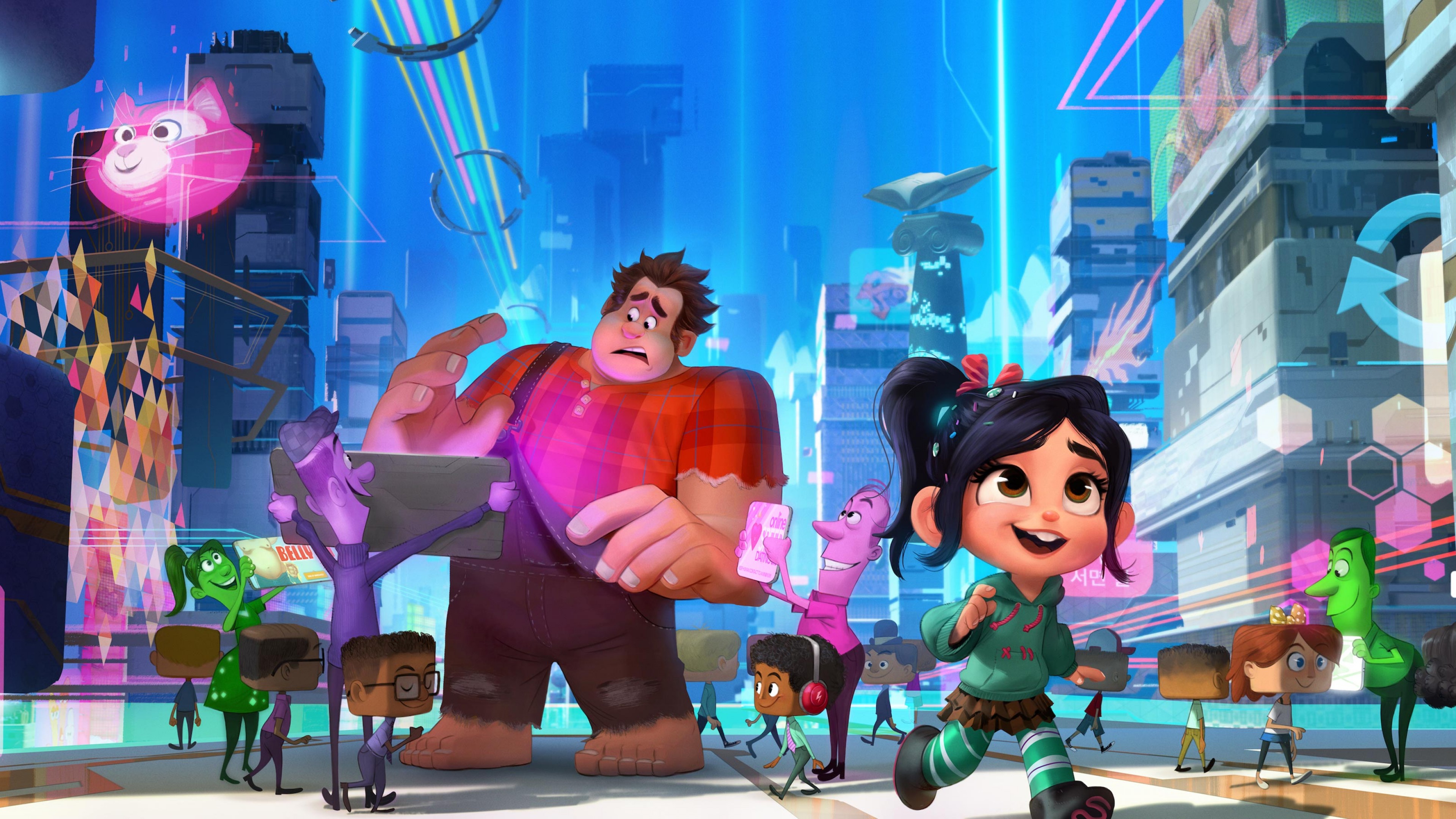 Ralph Breaks the Internet: Wreck-It Ralph 2, 4k, HD Wallpaper