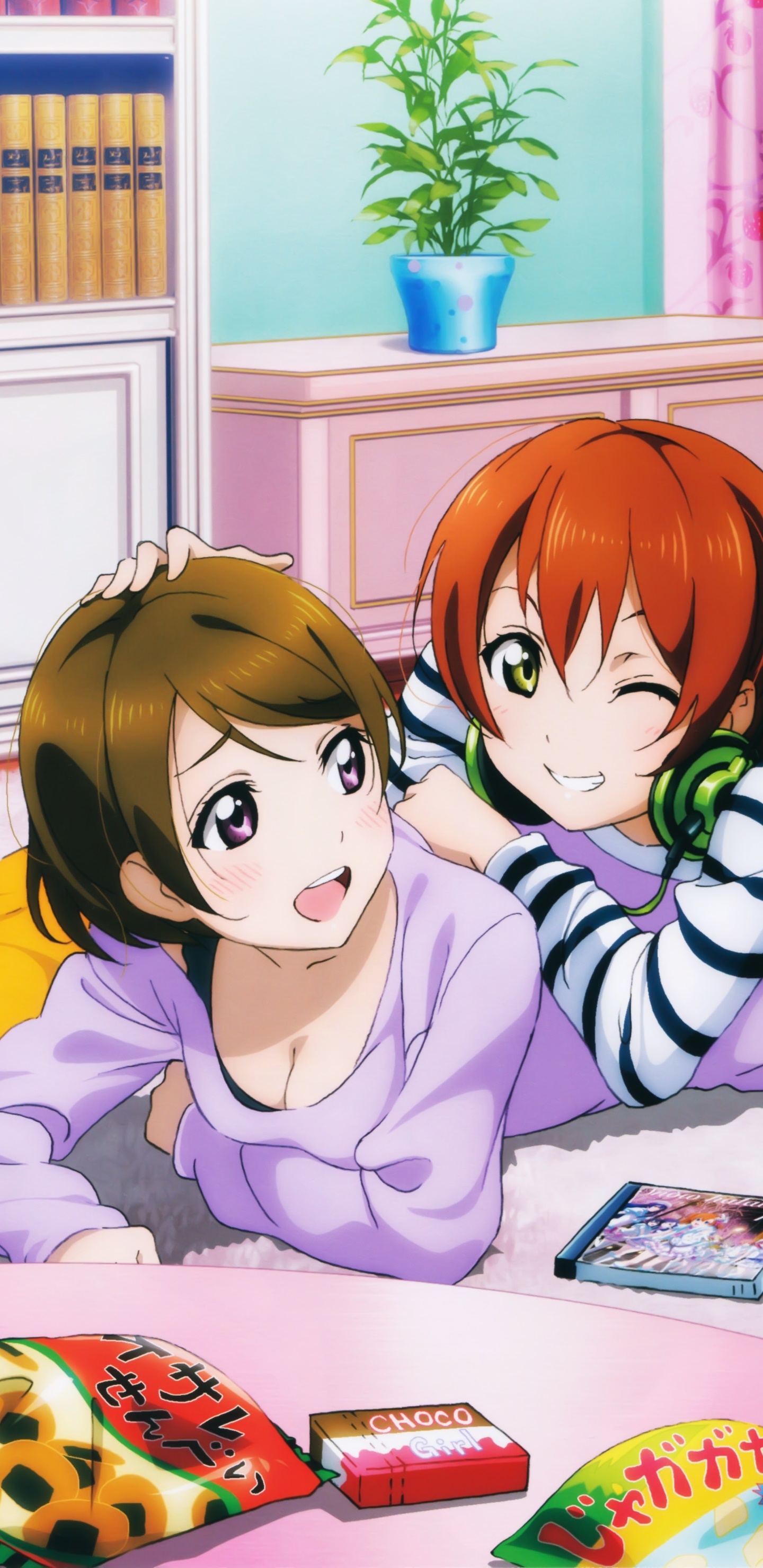 Anime Love Live!, Hanayo Koizumi, Rin Hoshizora, 1440x2960, Phone HD Wallpaper