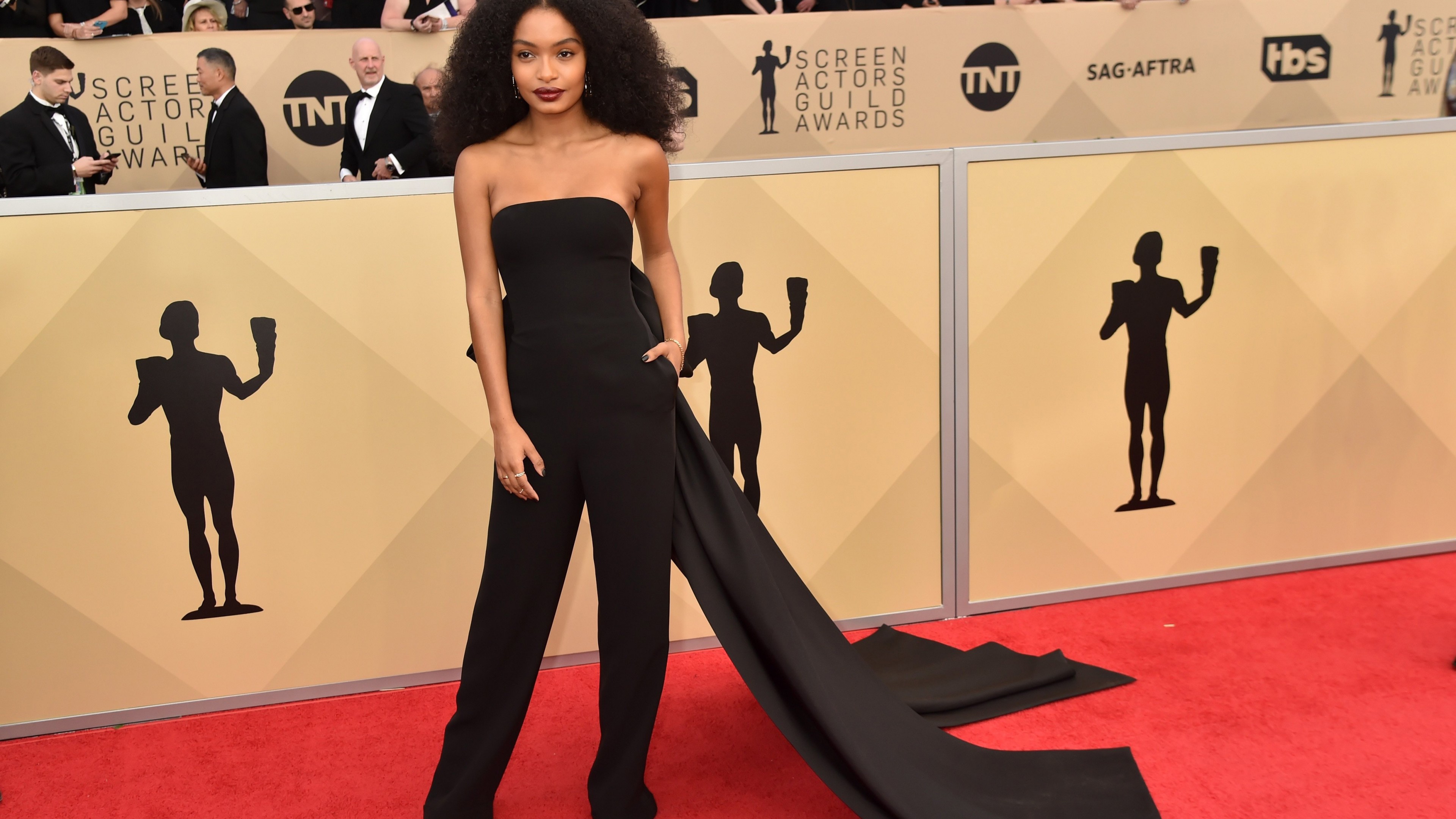 Yara Shahidi, photo, Screen Actors Guild Awards 2018, brunette, 4k, HD Wallpaper