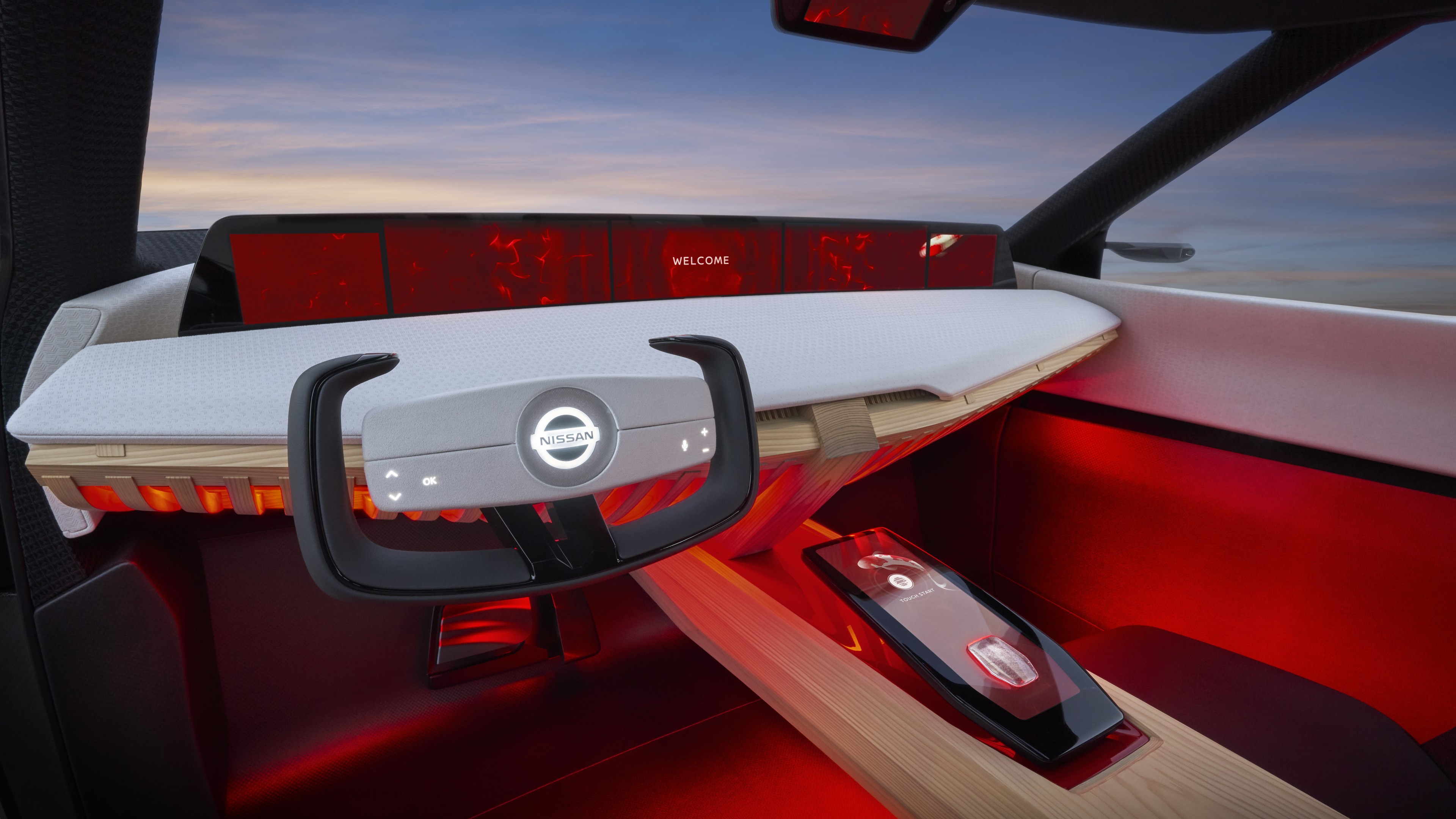 Nissan Xmotion, interior, 4K, HD Wallpaper