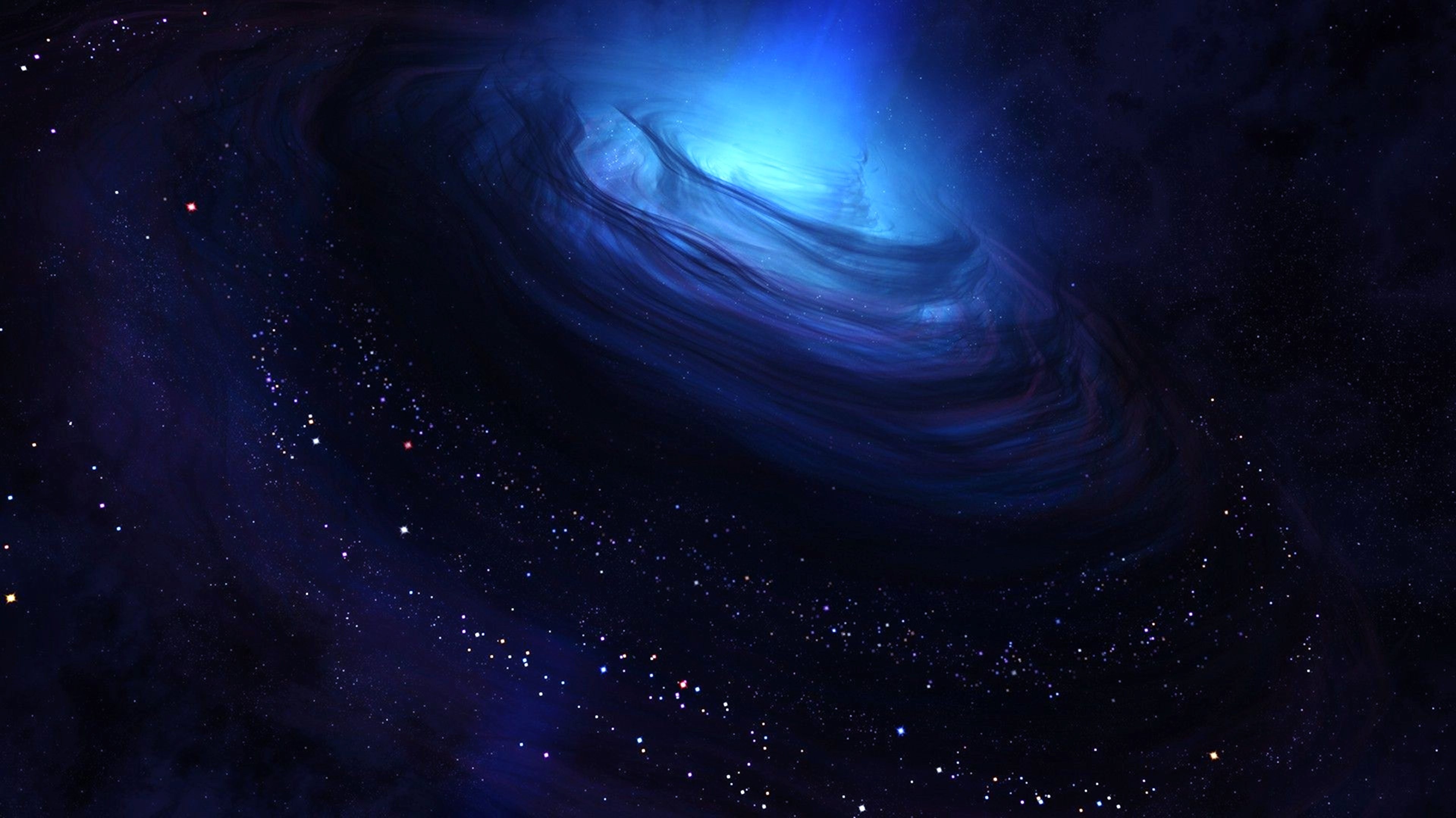 space, galaxy, stars, 4k, HD Wallpaper