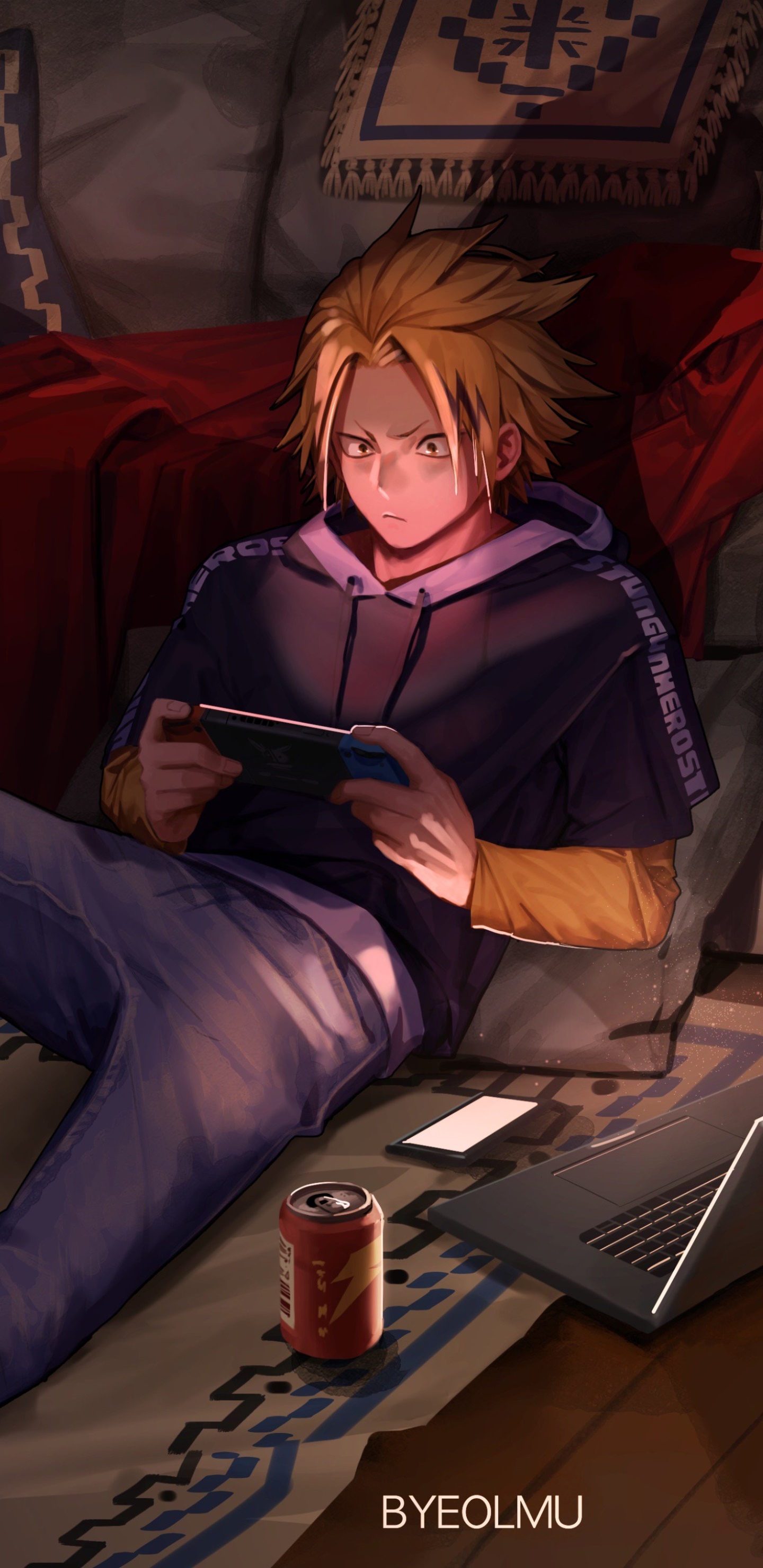 Anime My Hero Academia, Denki Kaminari, 1440x2960, Phone HD Wallpaper