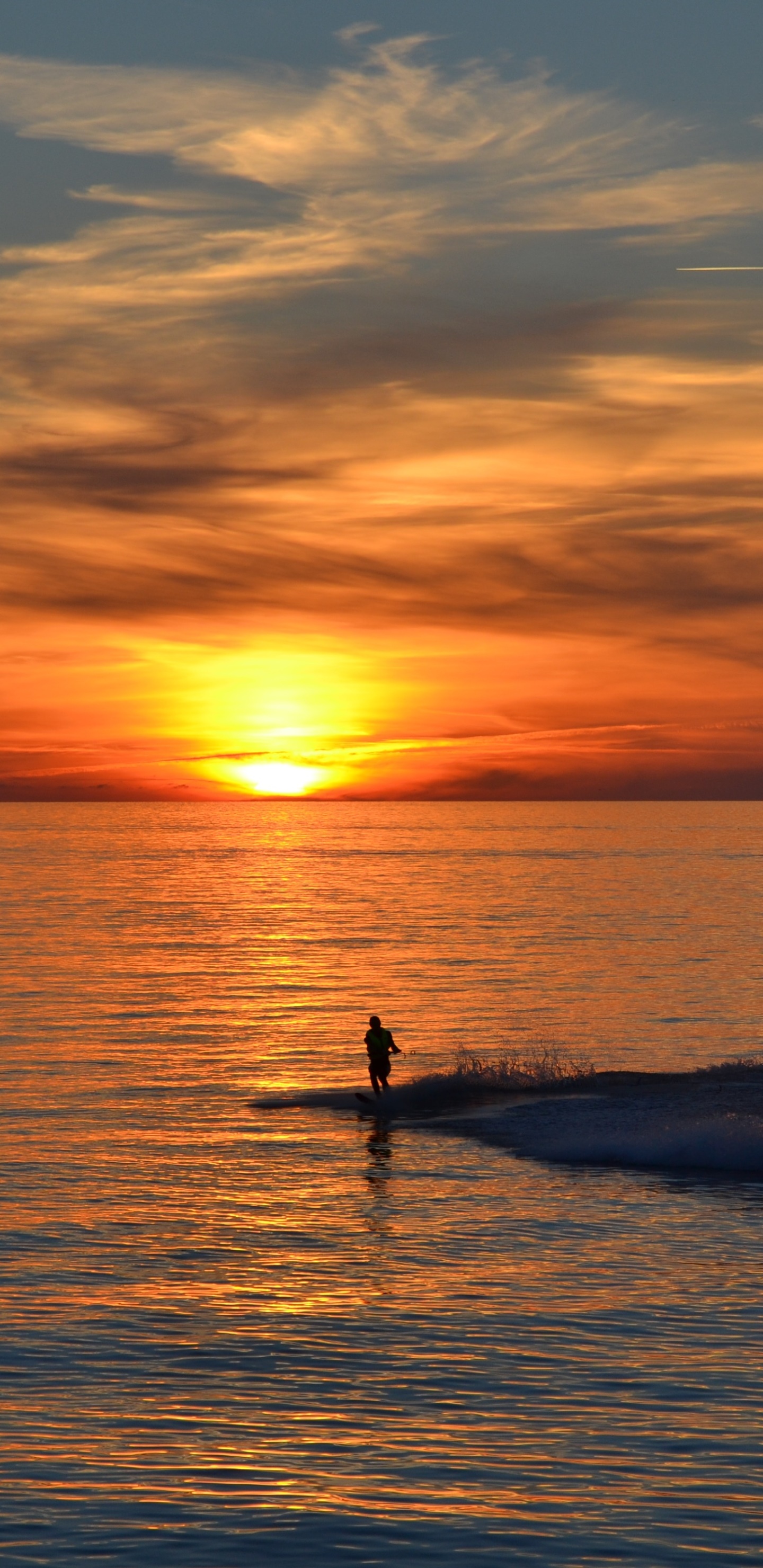 Photography Sunset, Silhouette, Cloud, Horizon, Lake, Sky, 1440x2960, Phone HD Wallpaper