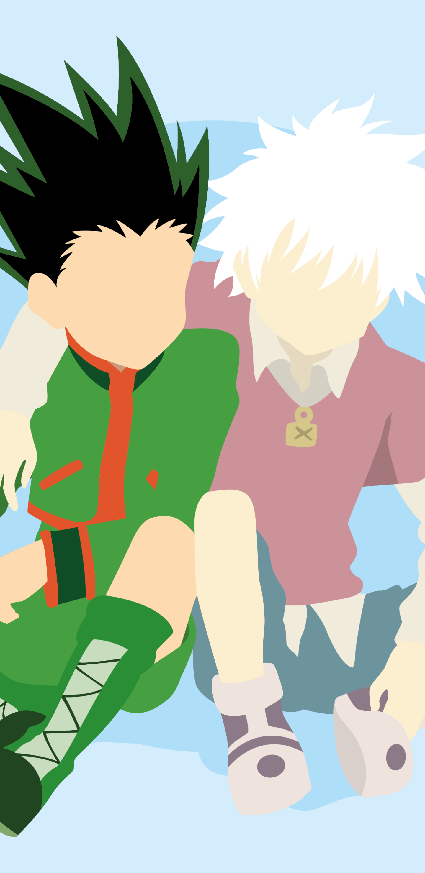 Anime Hunter x Hunter, Killua Zoldyck, Gon Freecss, 1440x2960, Phone HD Wallpaper
