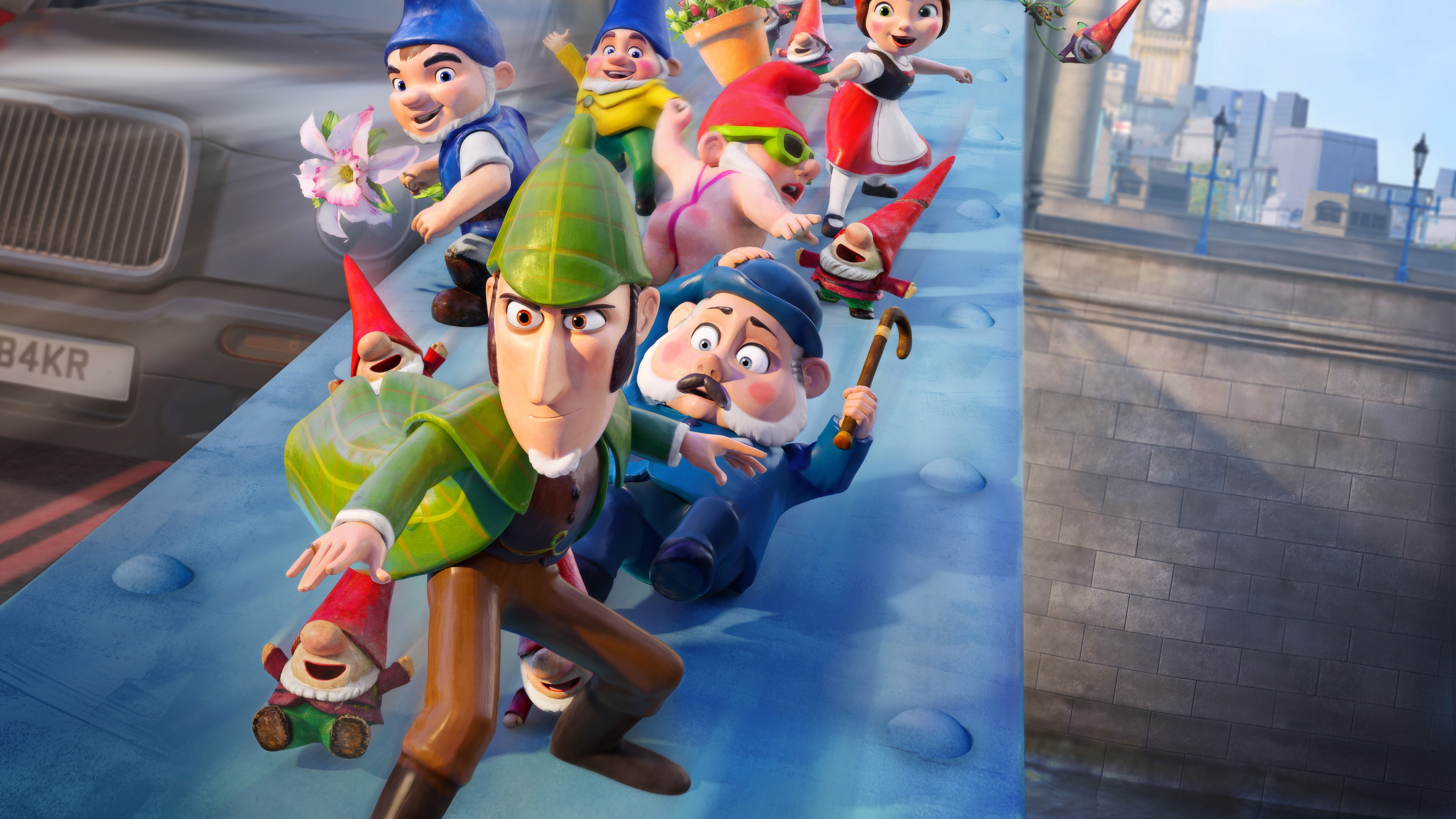 Gnomeo and Juliet: Sherlock Gnomes, 4k, HD Wallpaper