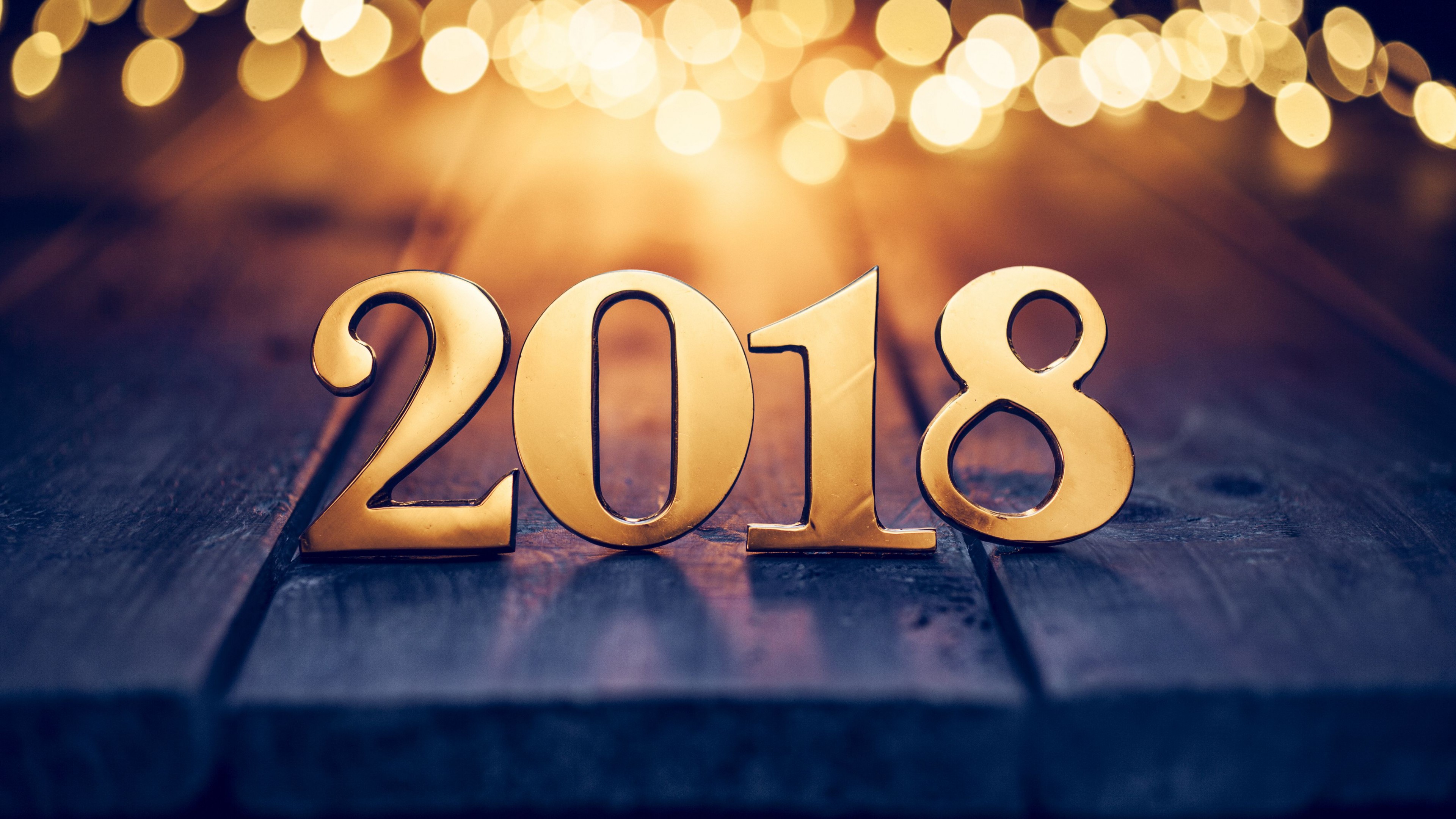 Christmas, New Year, 2018, 4k, HD Wallpaper